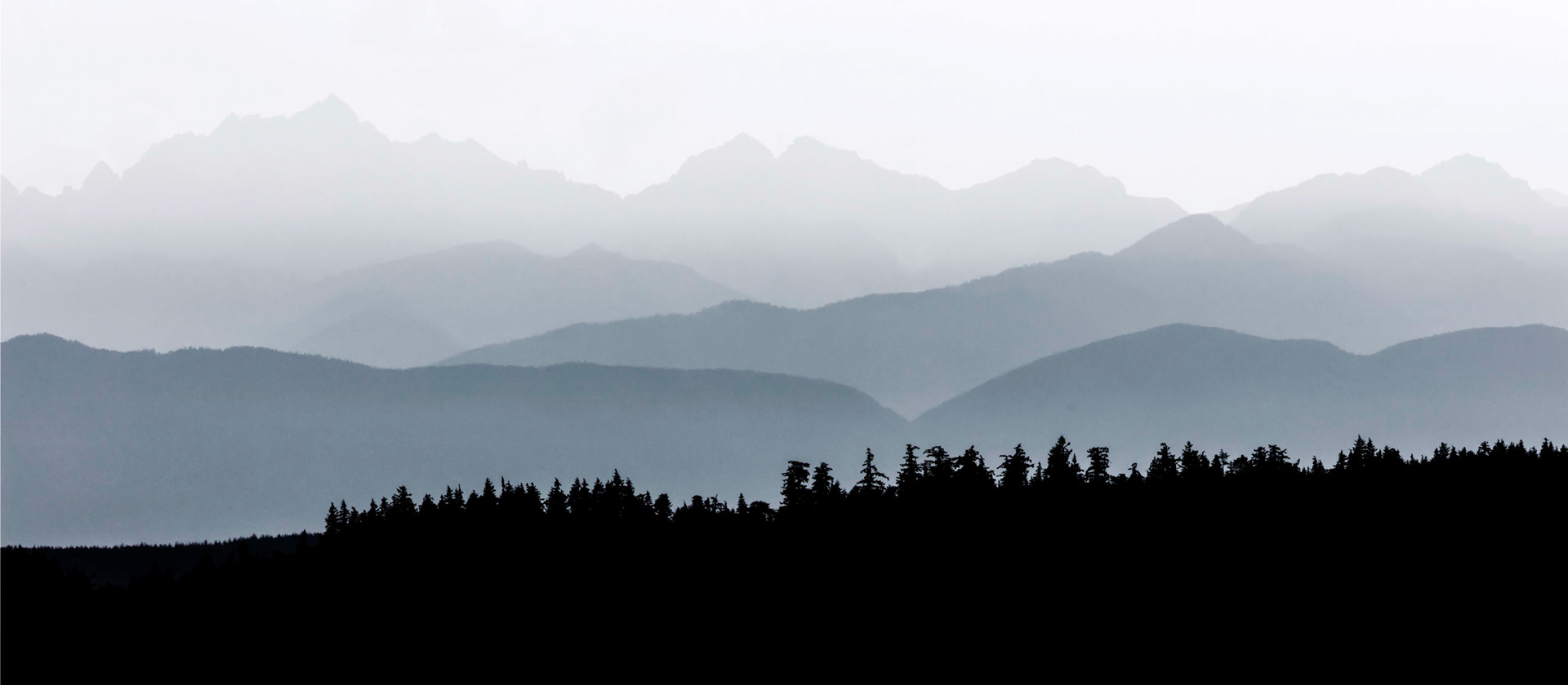 Olympic Mountains silhouette, WA State