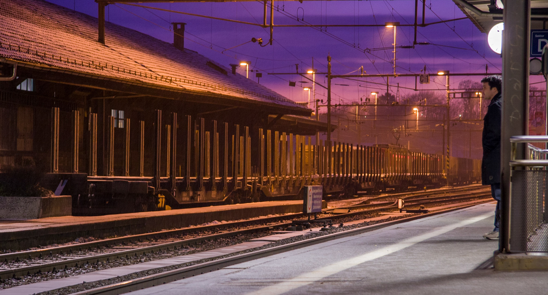 Waiting in the cold, Switzerland