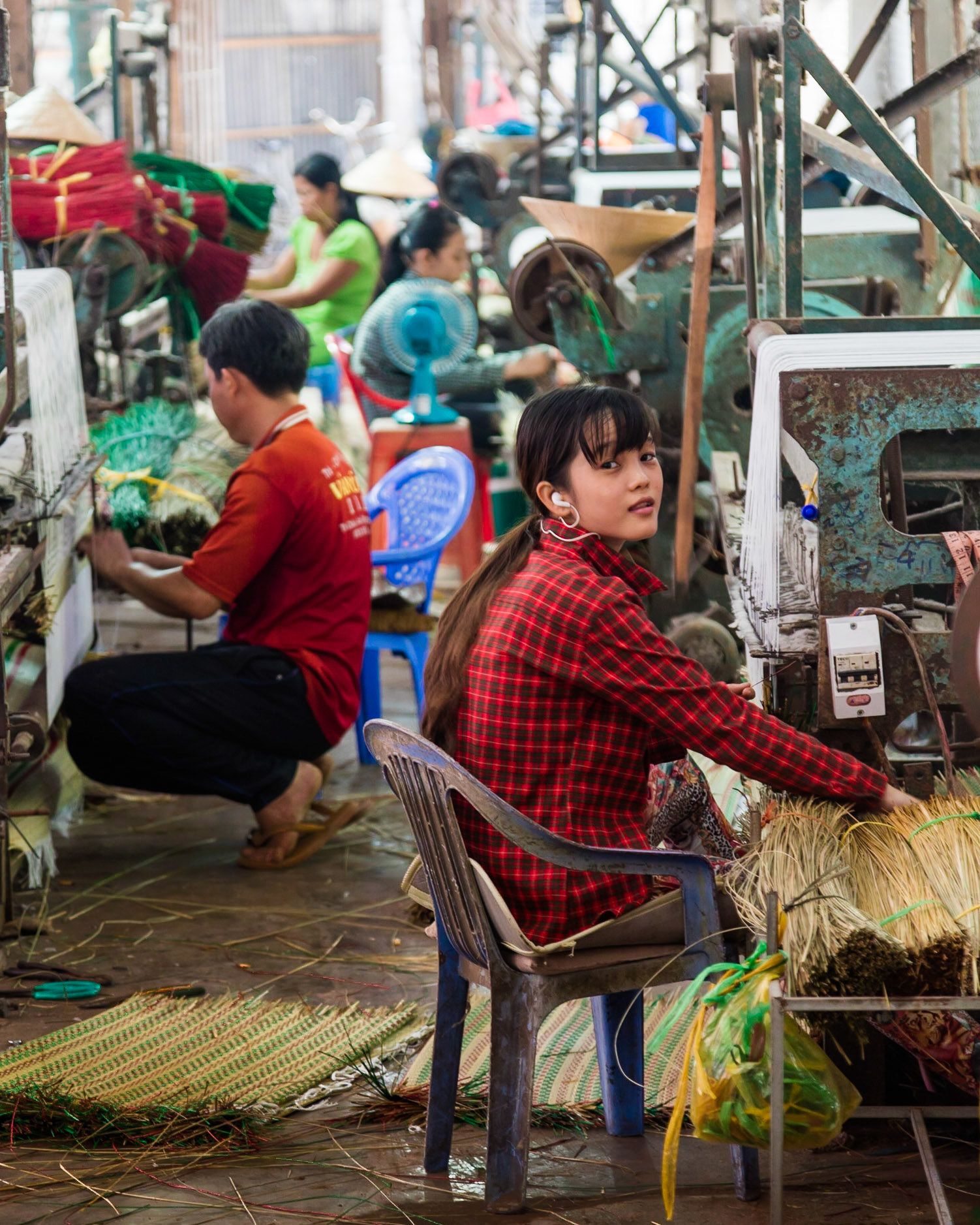 Woman working in factory, Vietnam