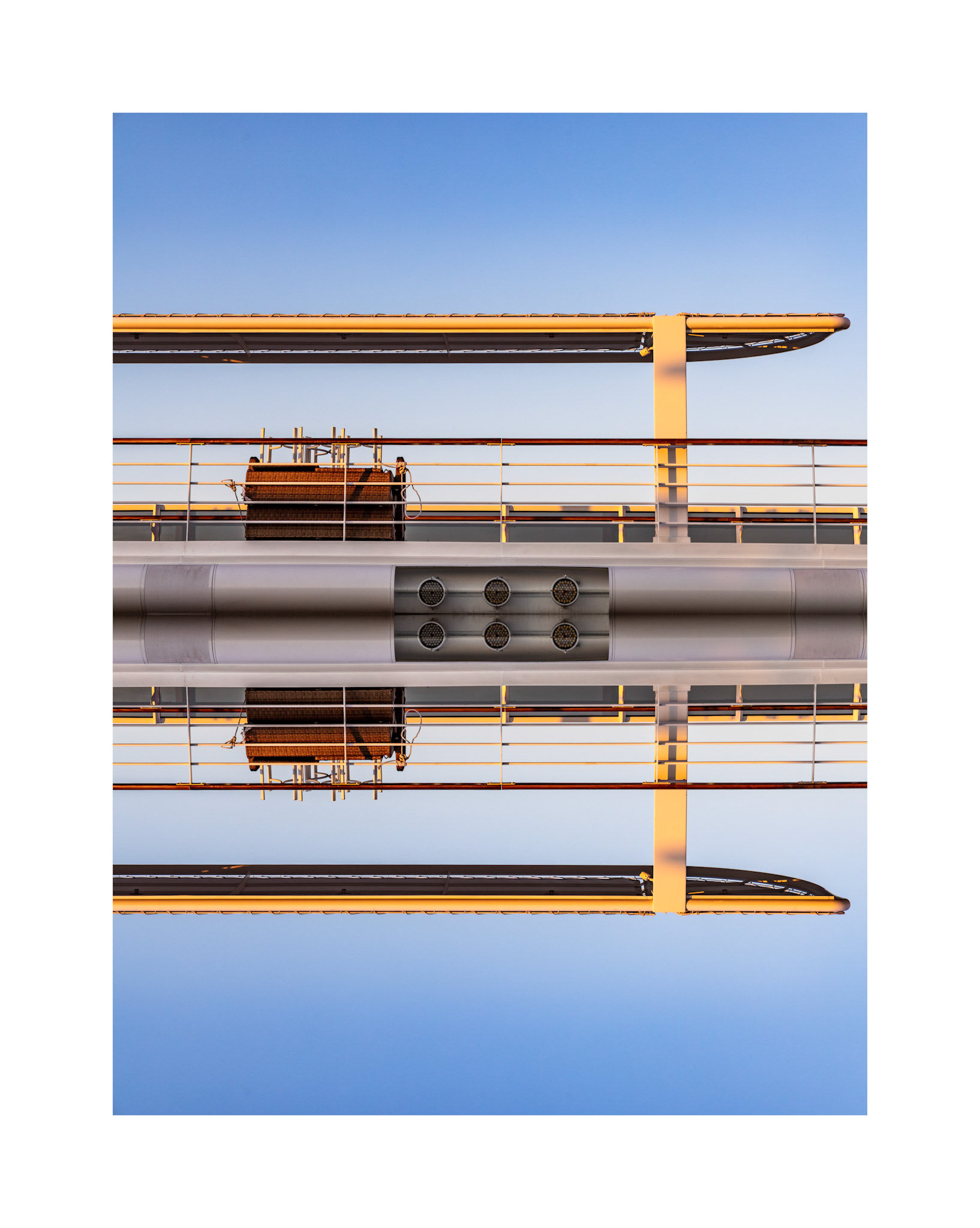 Cruise ship reflection
