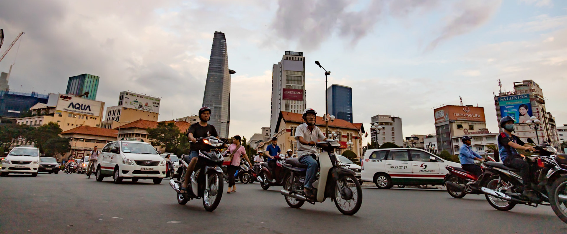 Ho Chi Minh City (Saigon) traffic scene