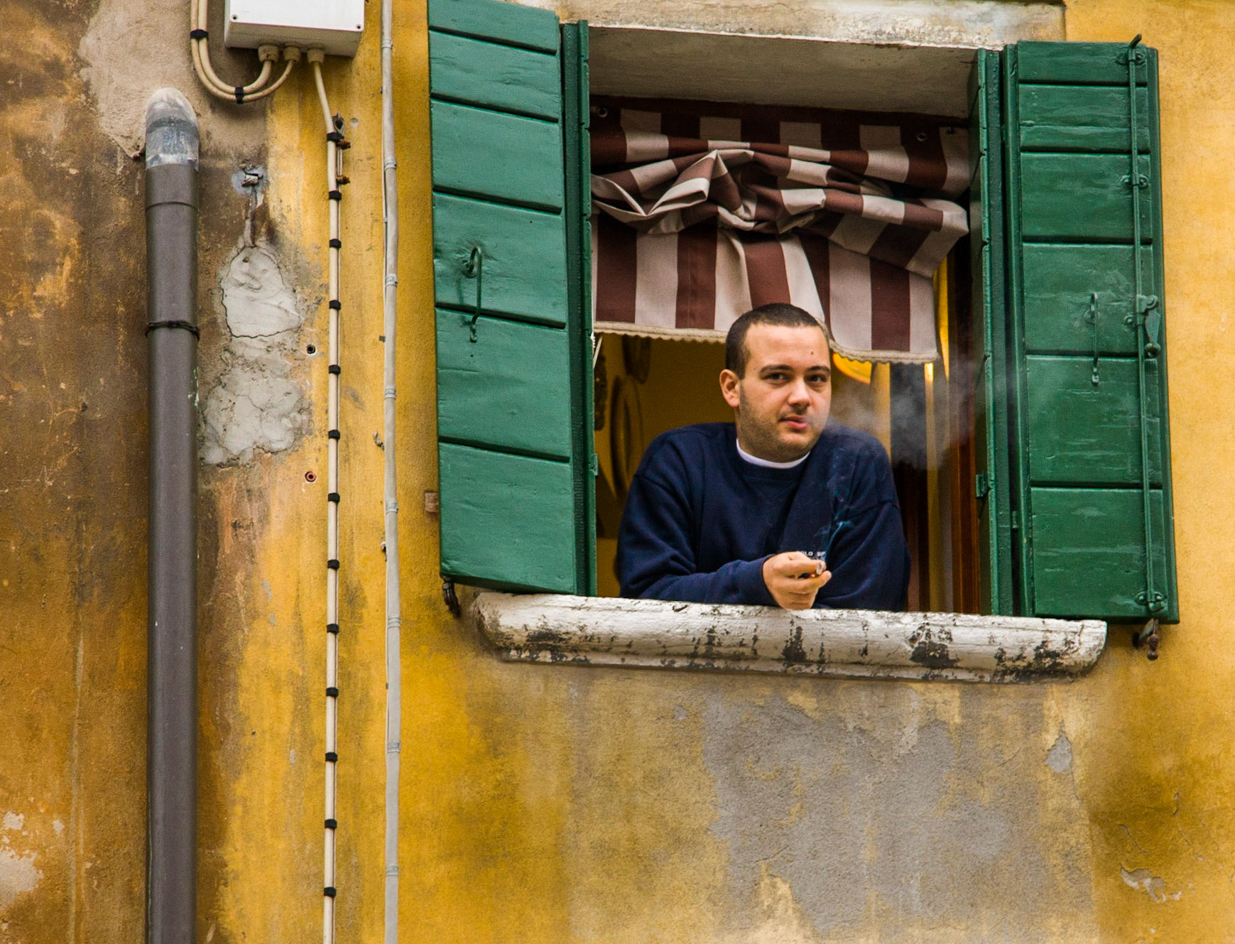Window contemplation, Venice