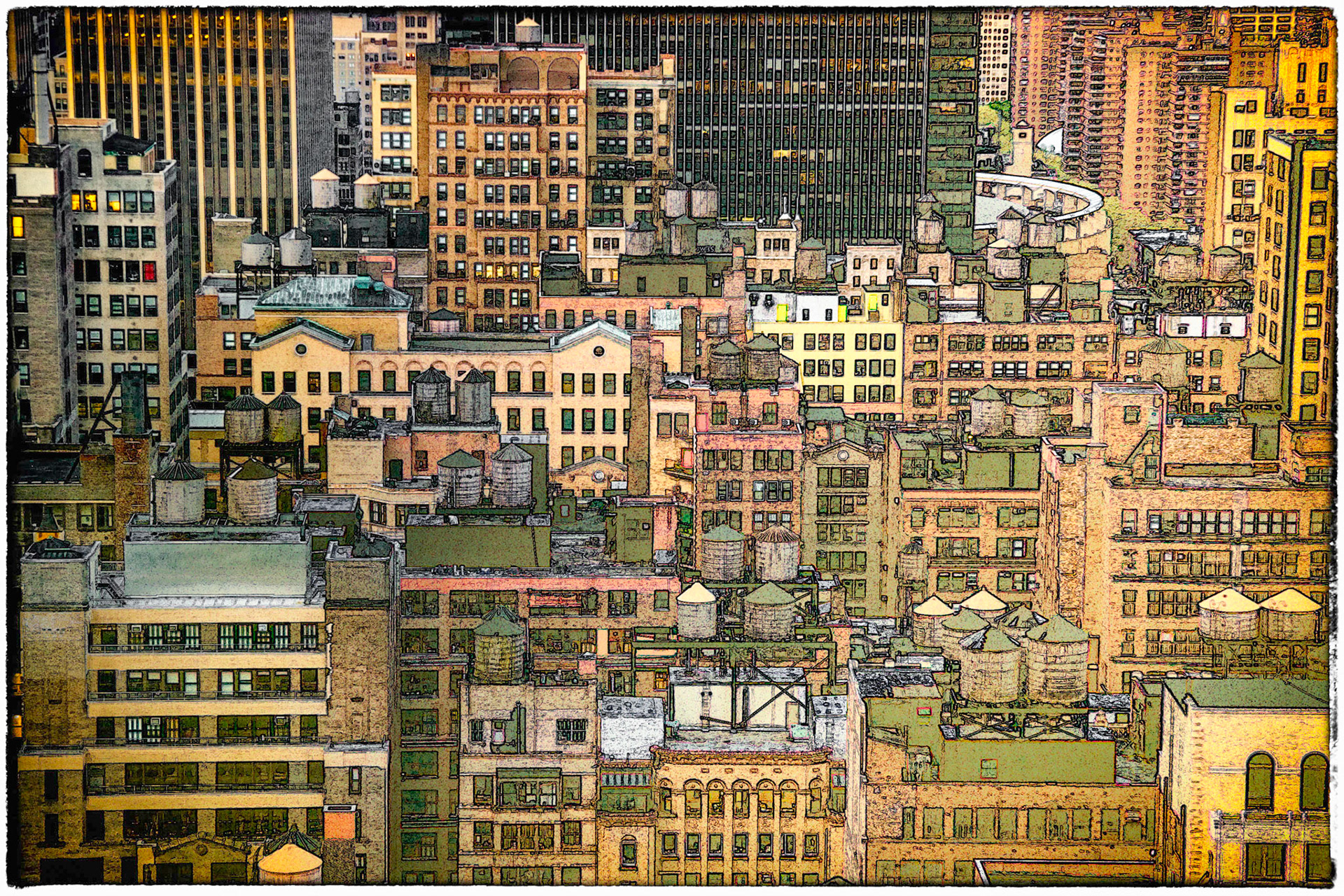 Manhattan rooftops