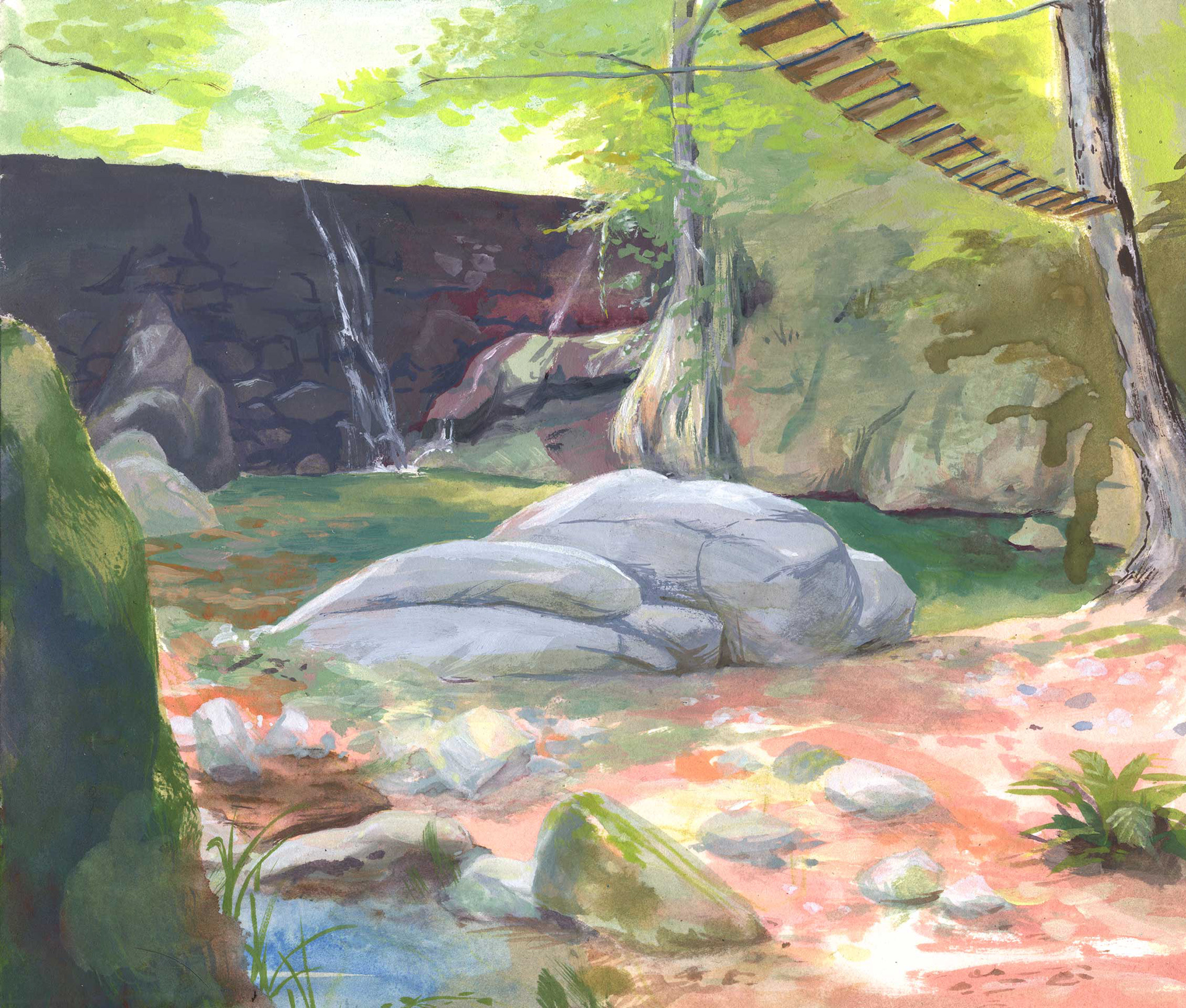  Gouache, peinture, Fanny Denisse