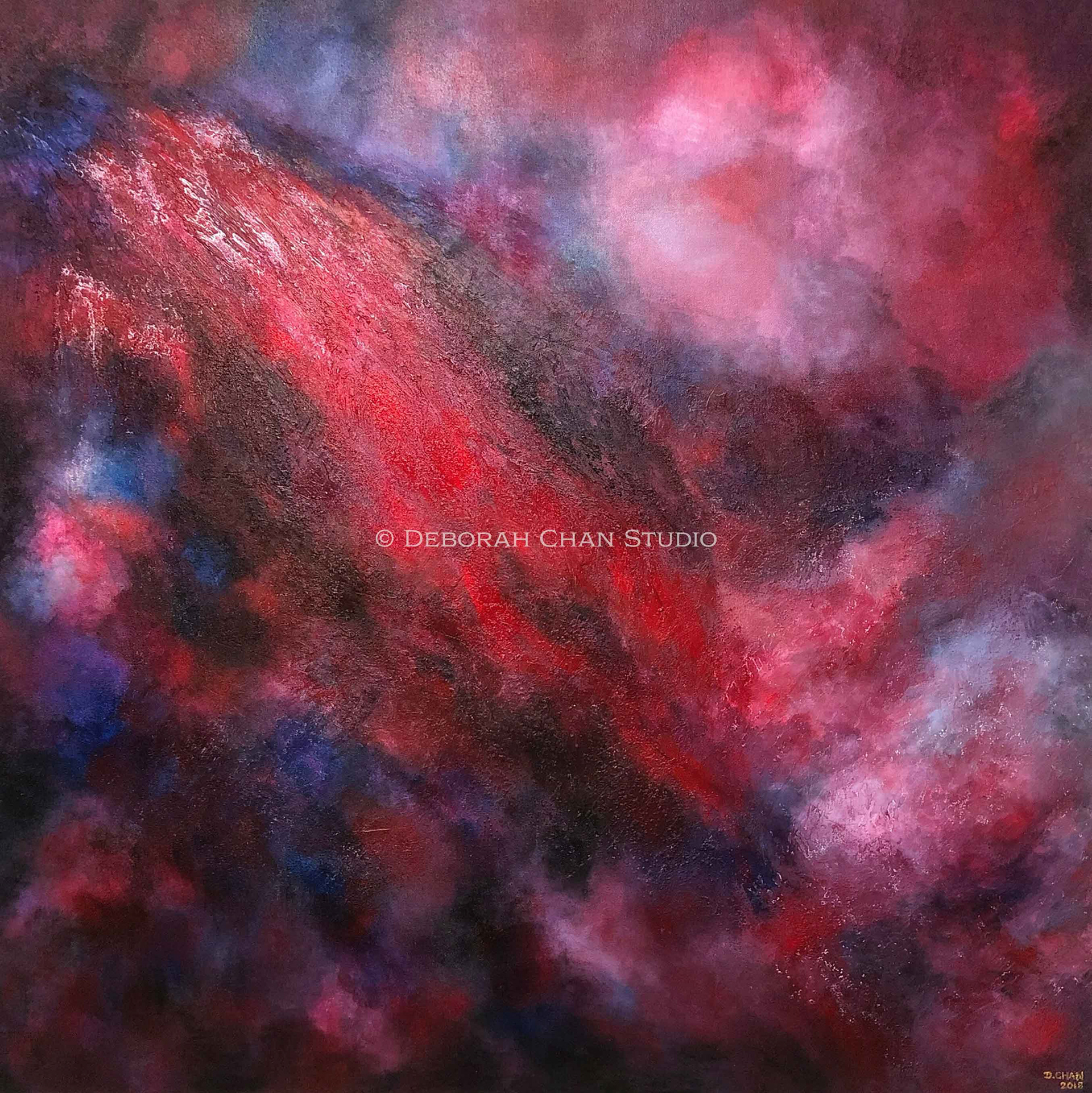 Redemption, 2018 Mixed Media on Canvas, 36" x 36", S$7,000.00