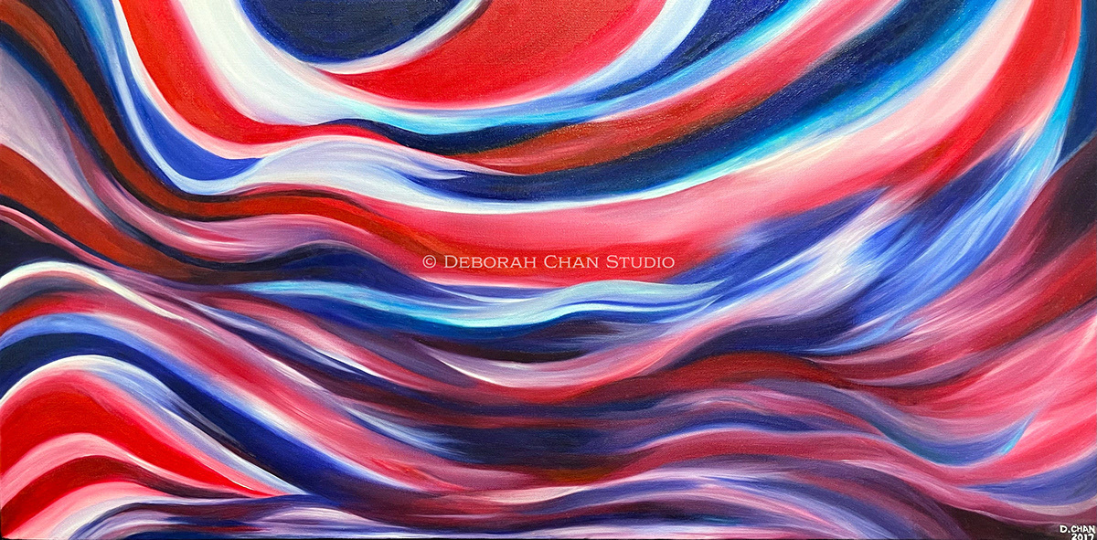Transition, 2017 Oil on Canvas, 36" x 18", S$5,800.00 (Price includes frame)