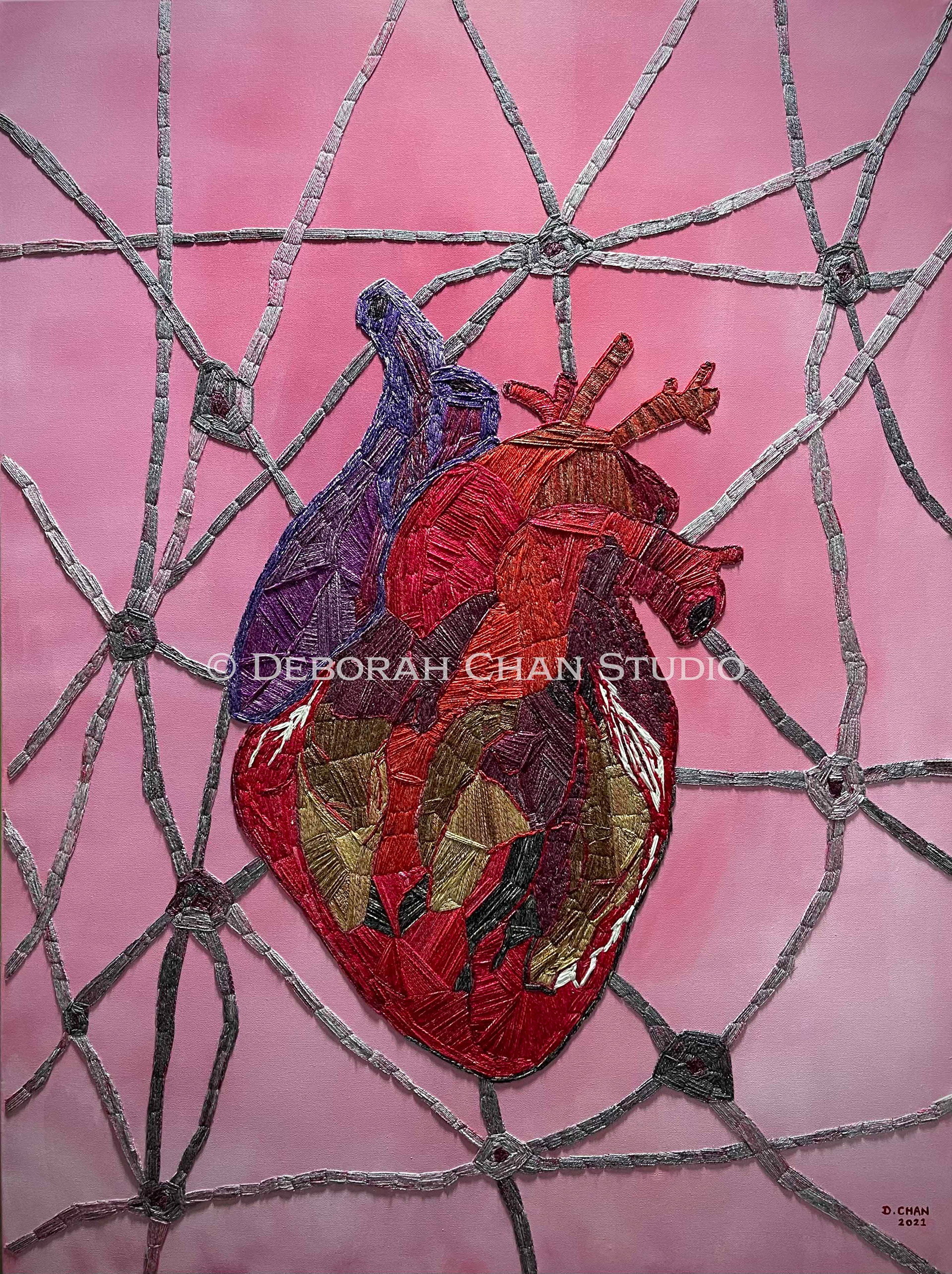 Transforming Heart & Mind, 2021 Mixed Media on Canvas, 30" x 40", S$27,000.00 