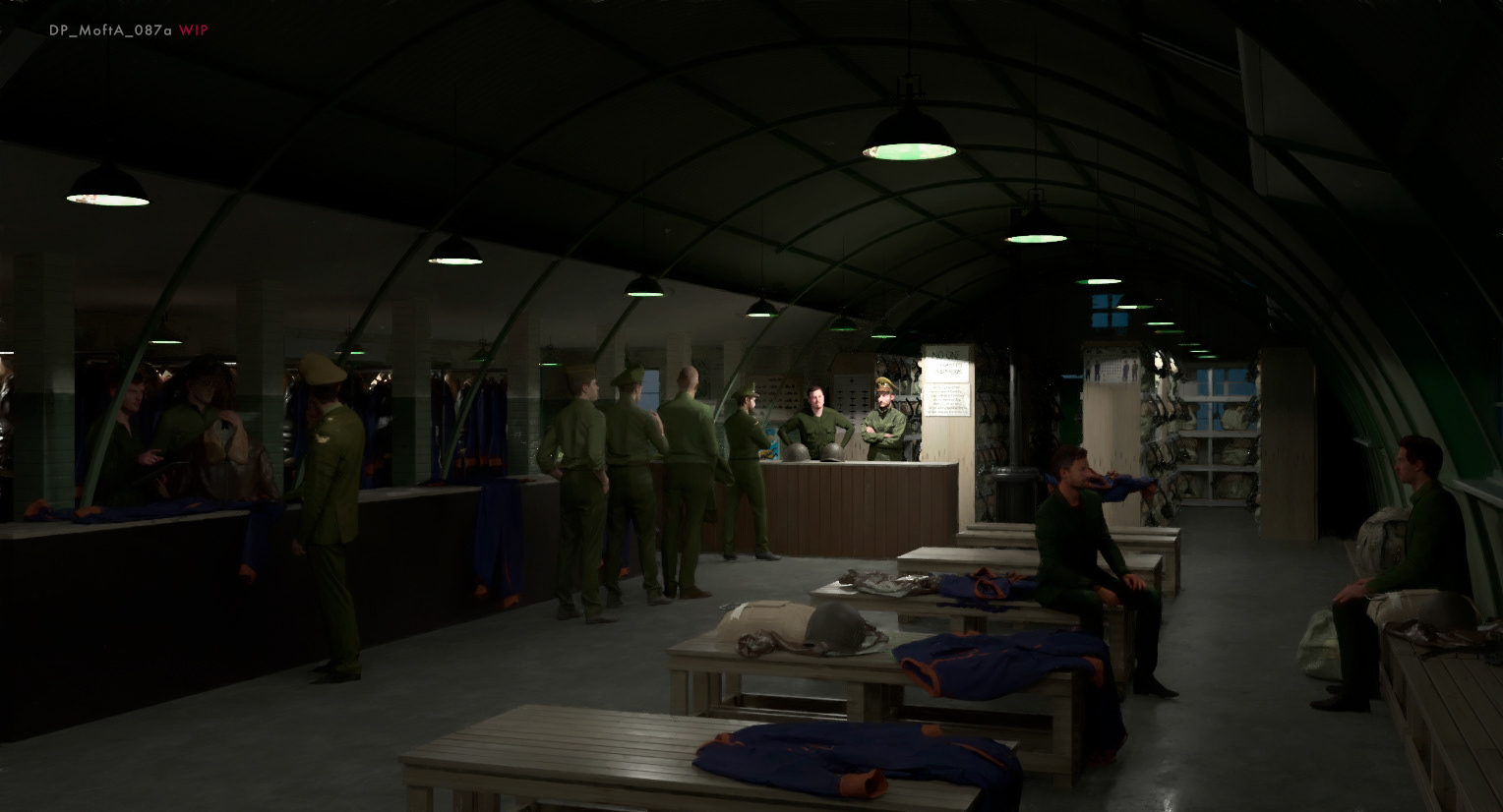 Equipment room Airmen get their kit before heading out