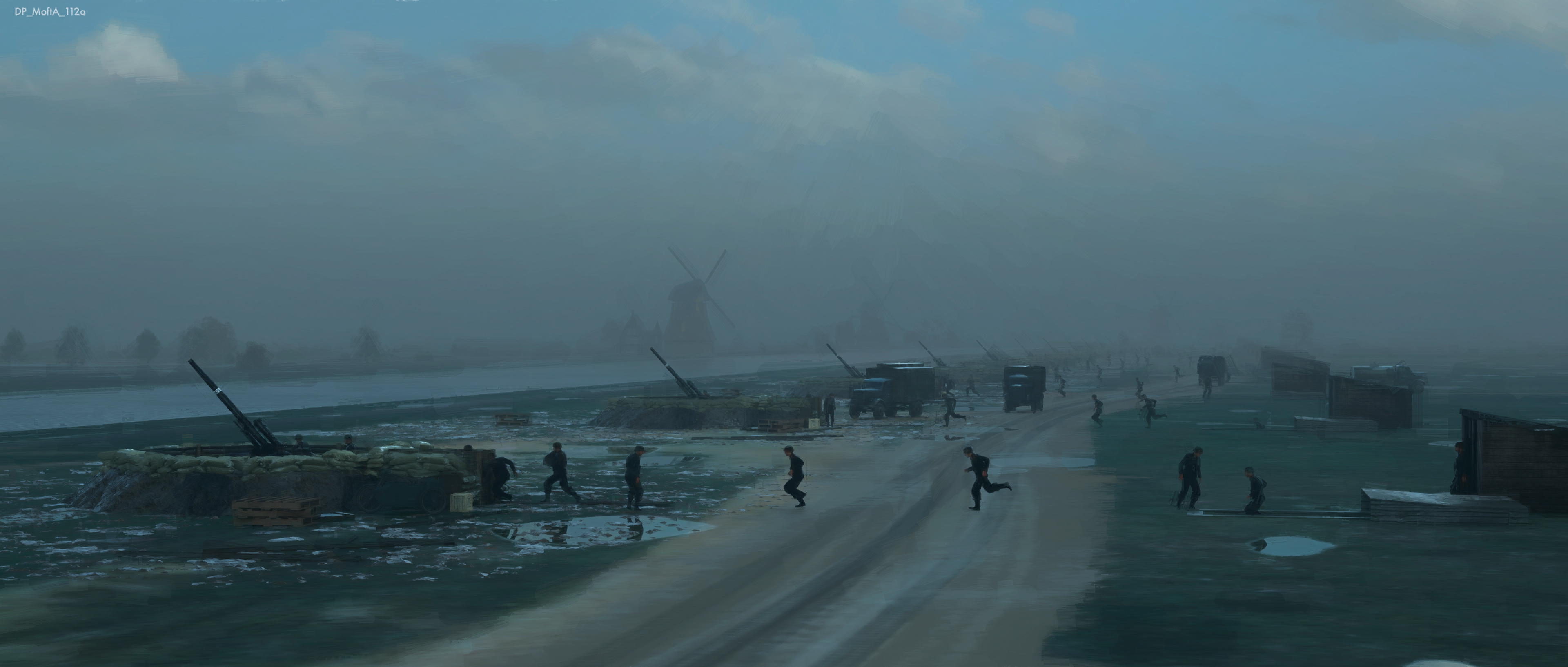 Gunners scramble grey day