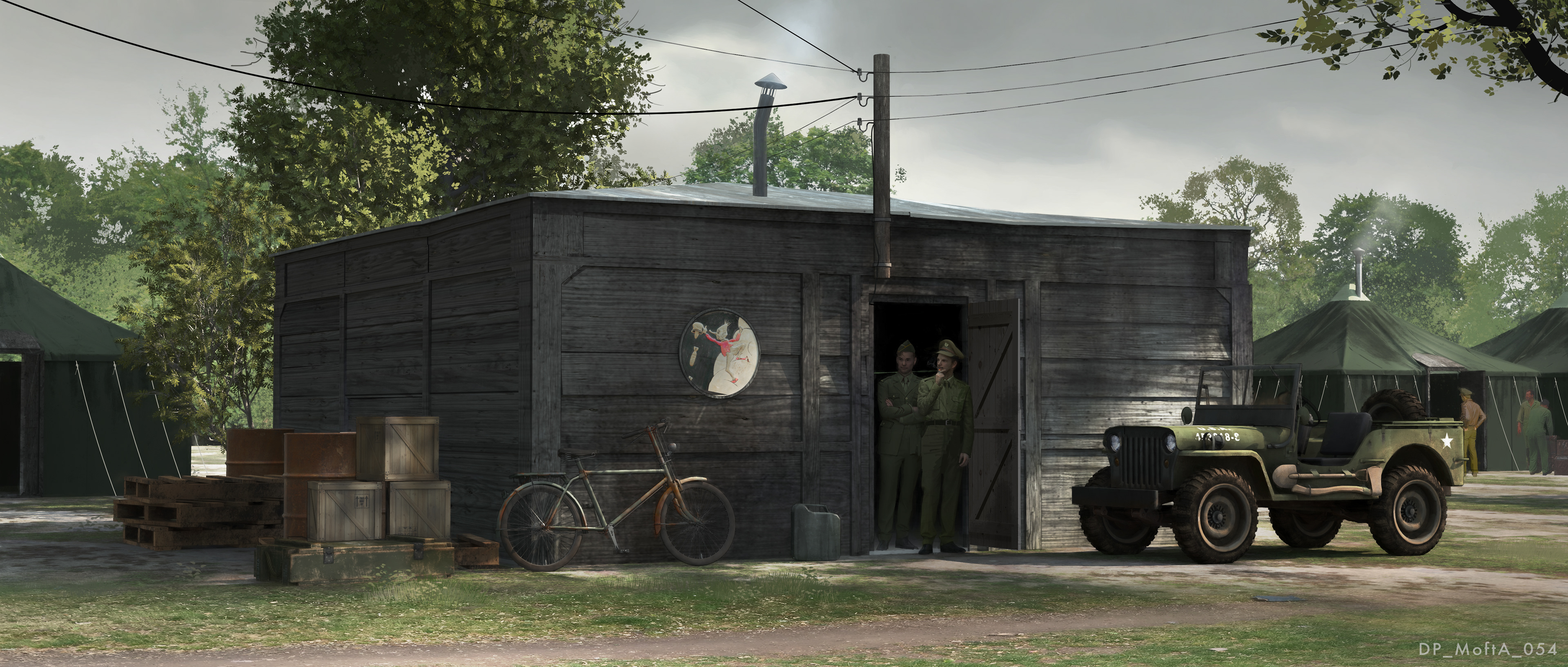 350th Squadron building