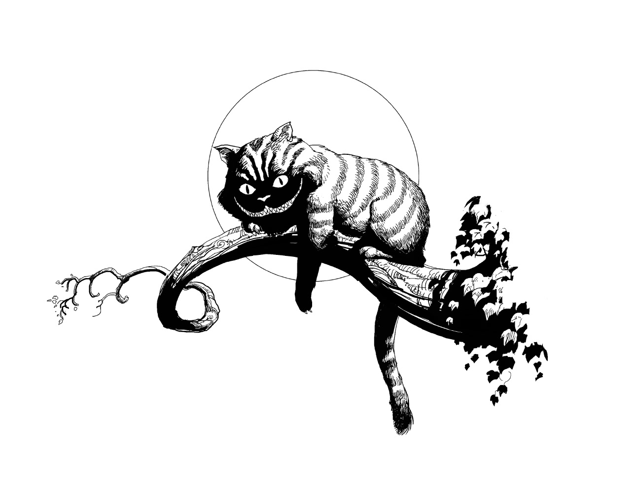 Векторное изображение Чеширский кот