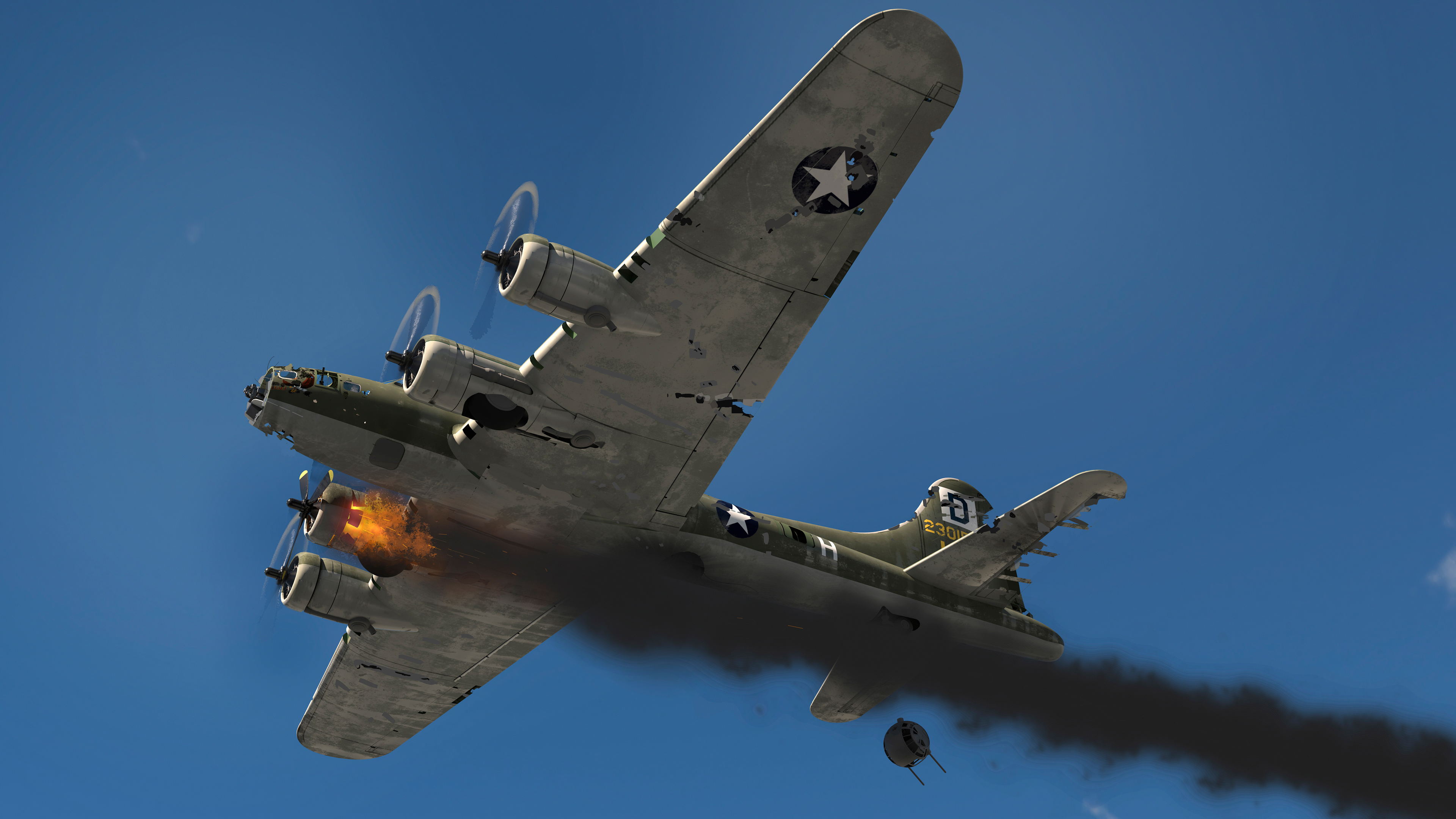 'War Eagle' battle damage