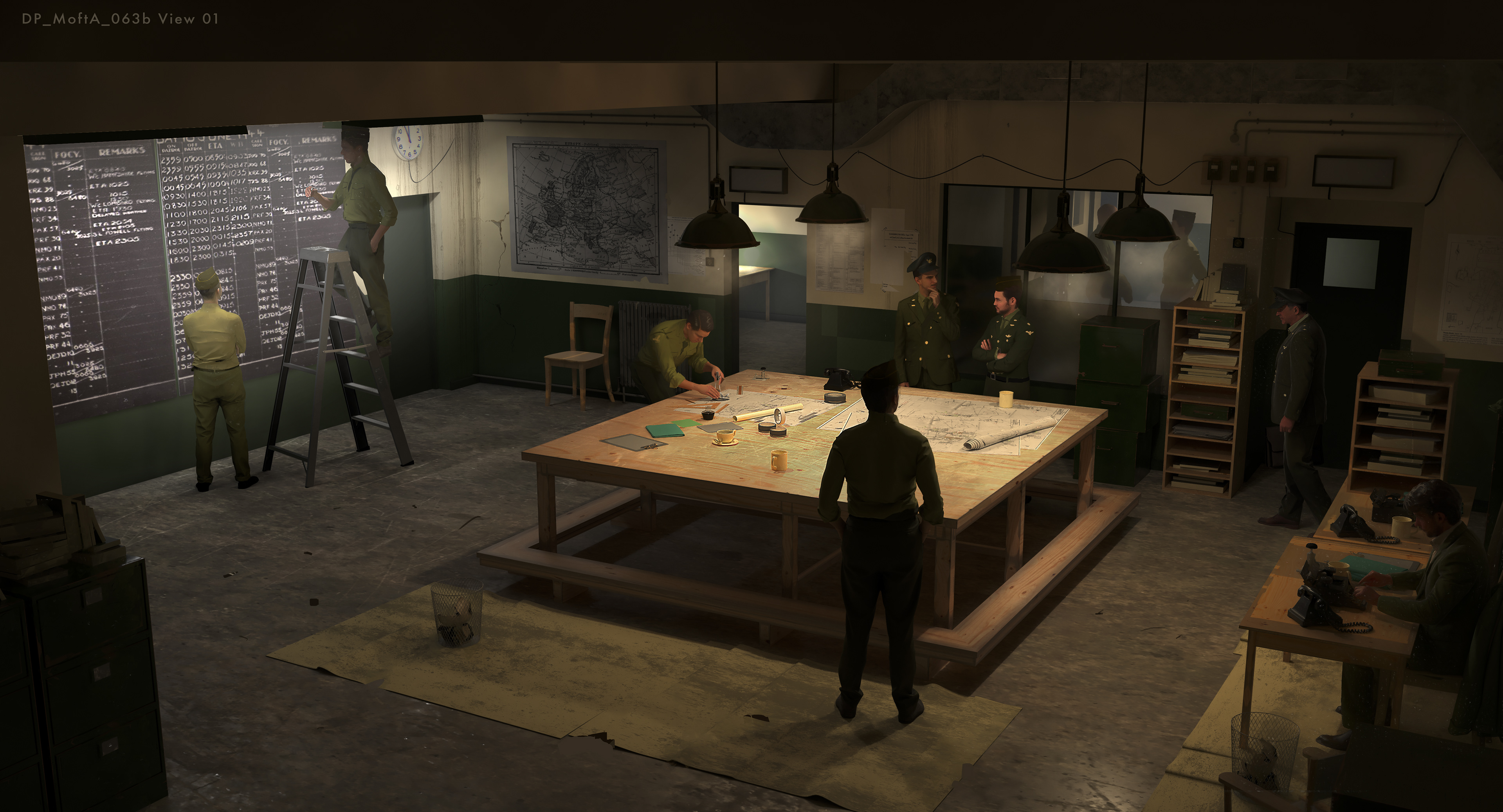 Thorpe Abbotts Operations Room