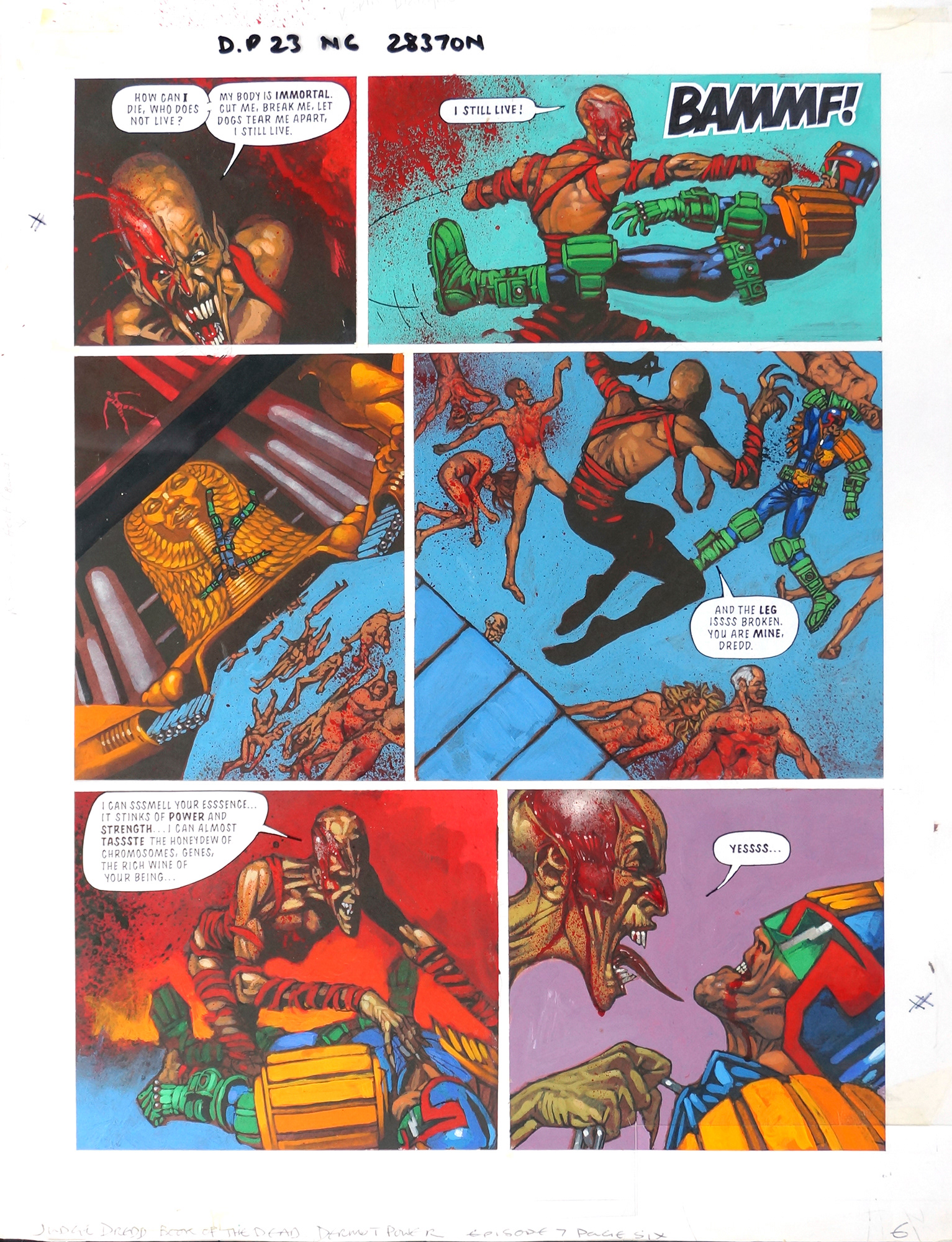Judge Dredd BotD_Mummy takes out Dredd