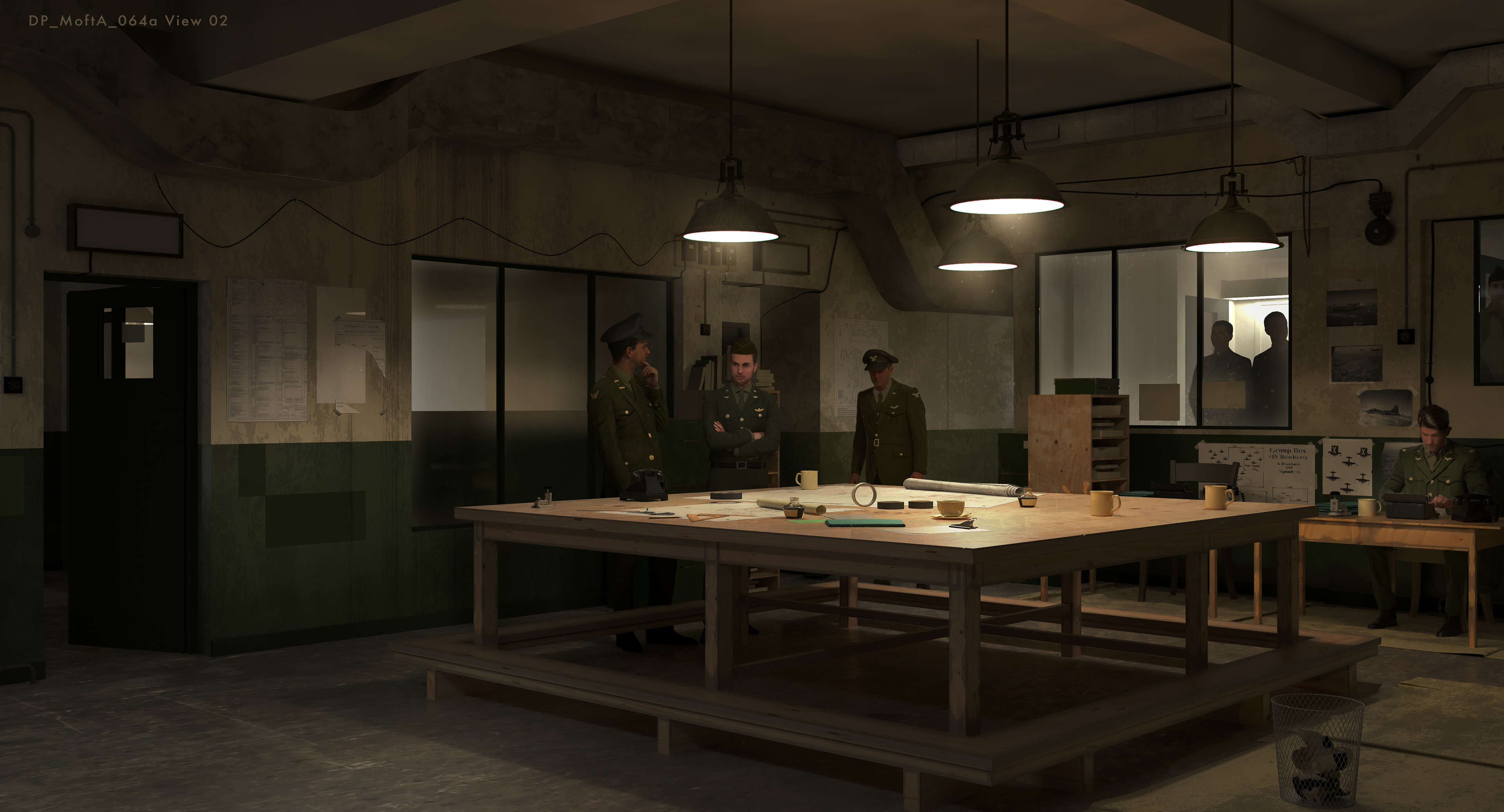 Thorpe Abbotts operations room