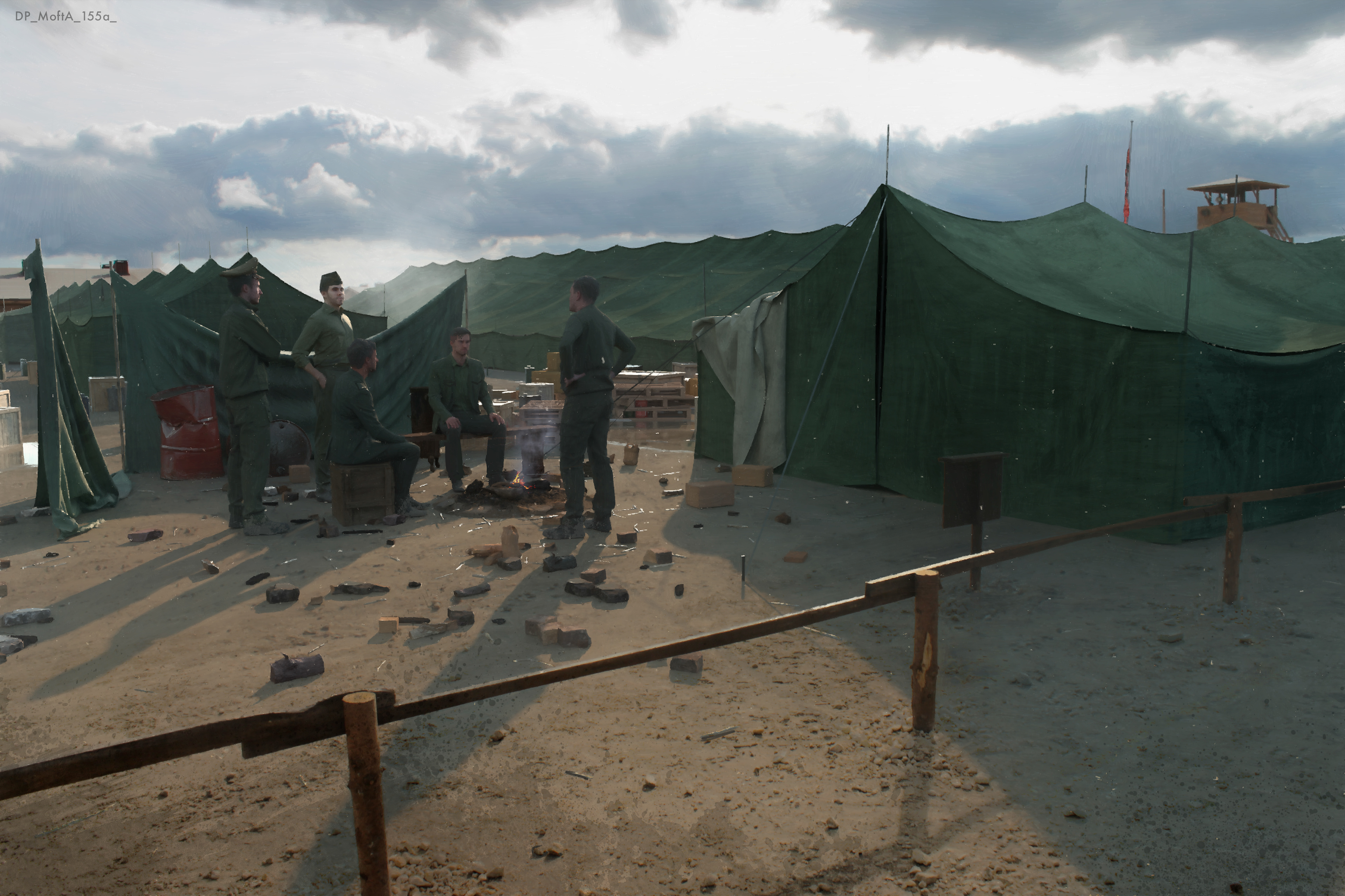 Mooseburg CAmp tents were white in final