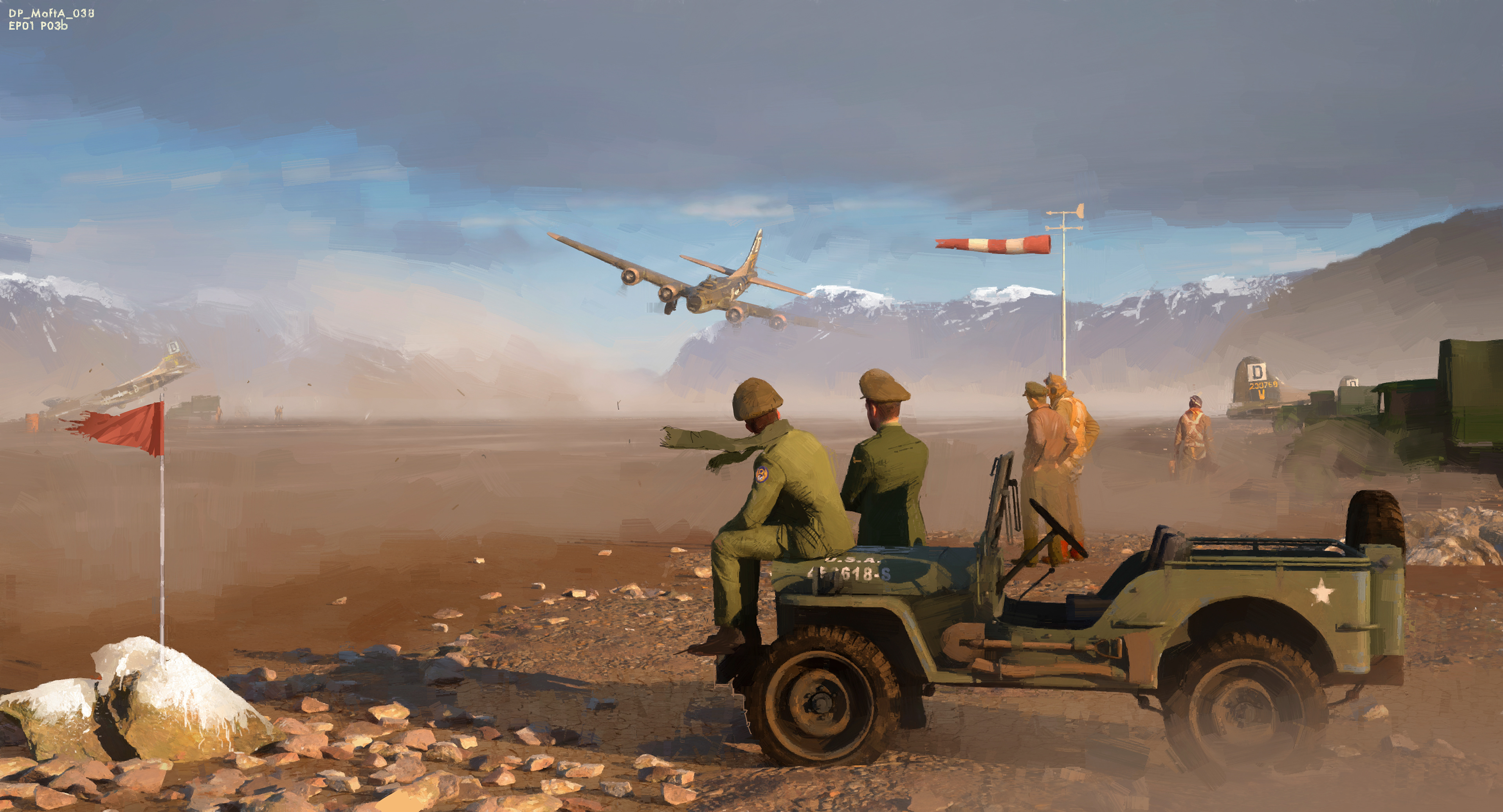 Clevland lands in high winds