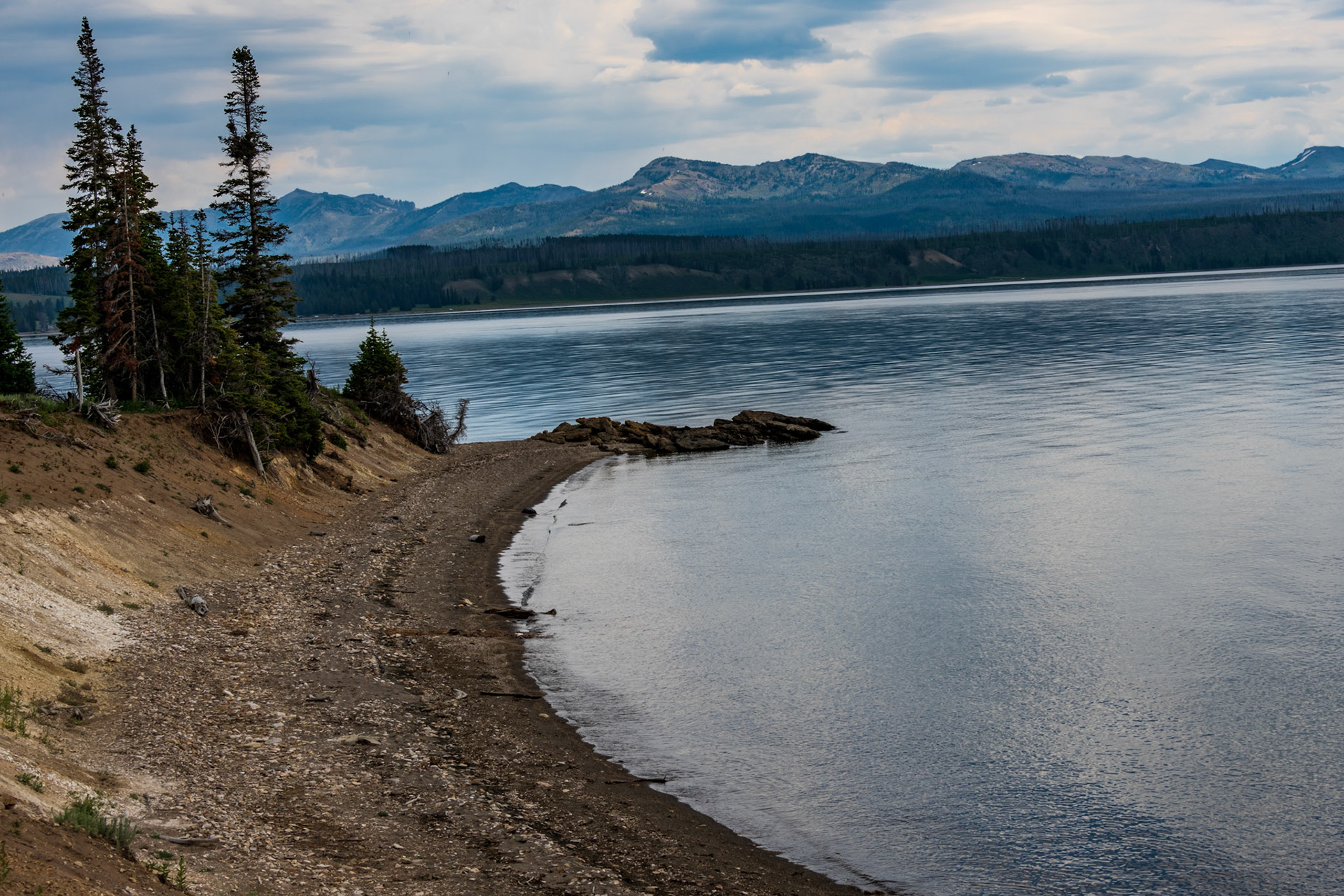 Views of Yellowstone lake Along Storm Point Nature Trail