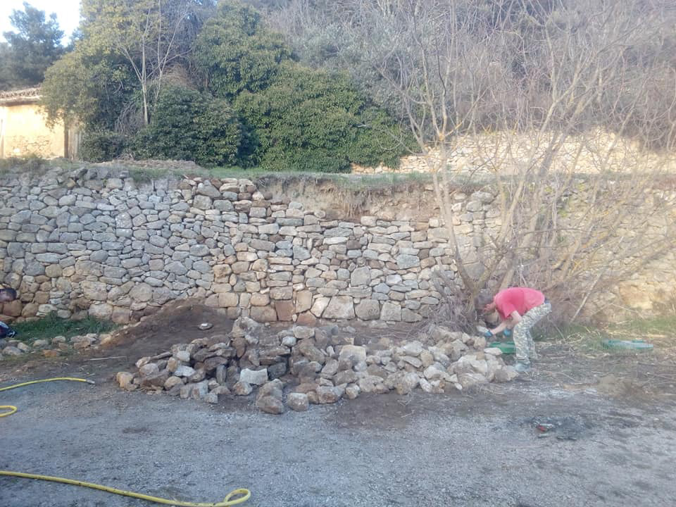 Mur presque terminée