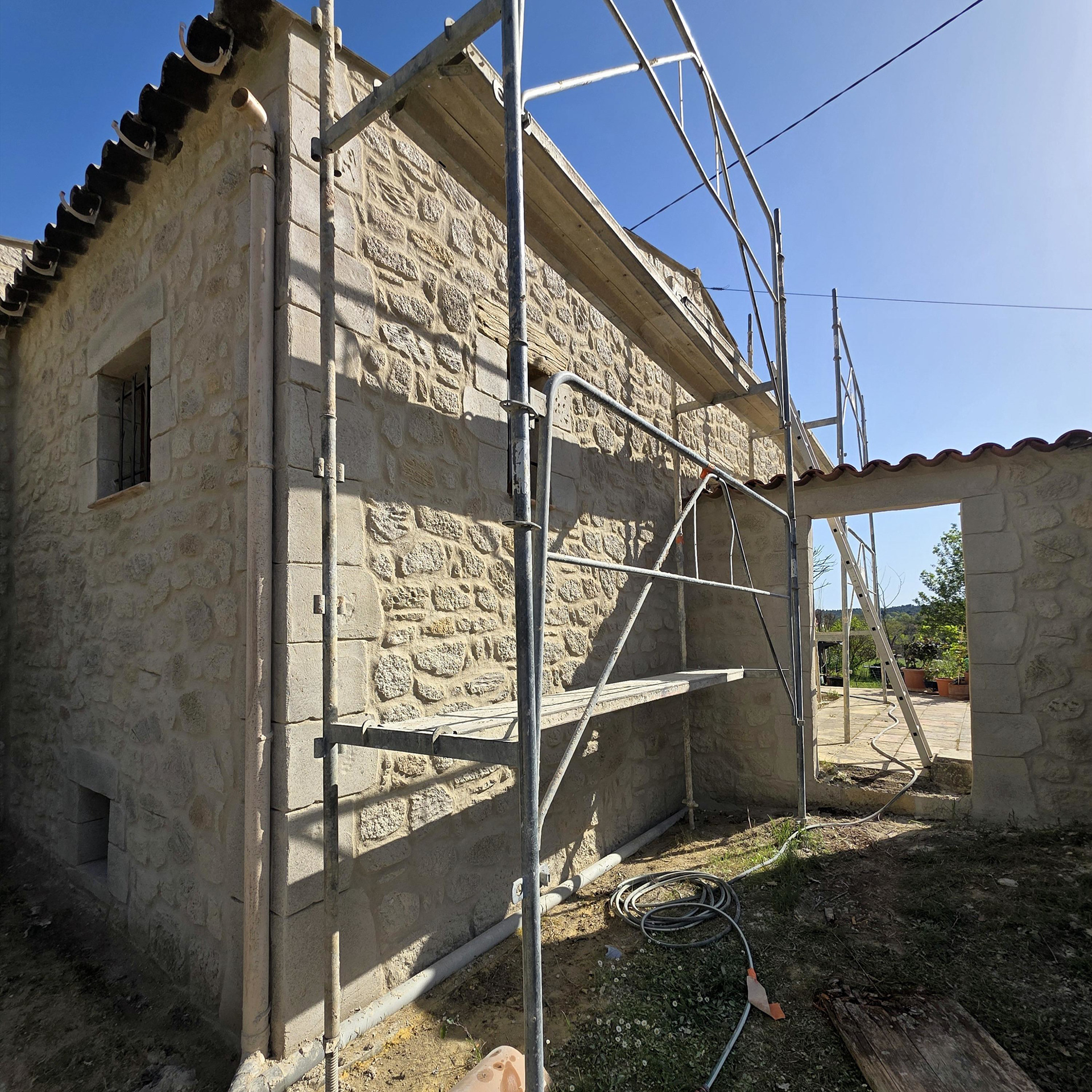 Façade arrière de la maison