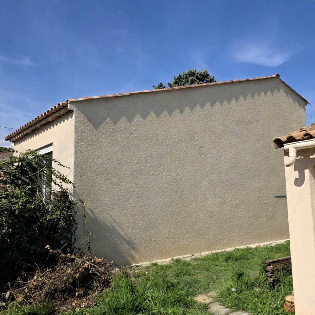 Pignon en finition semi-gratté