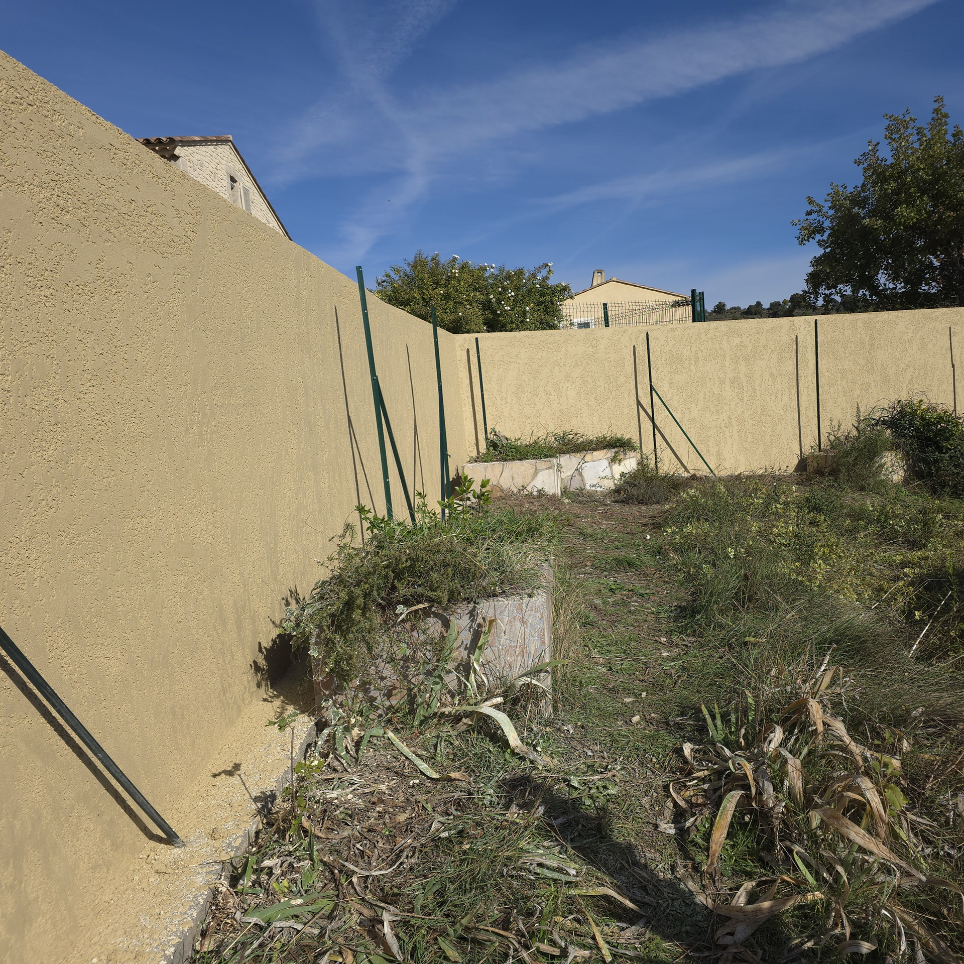 Vue d'ensemble du mur