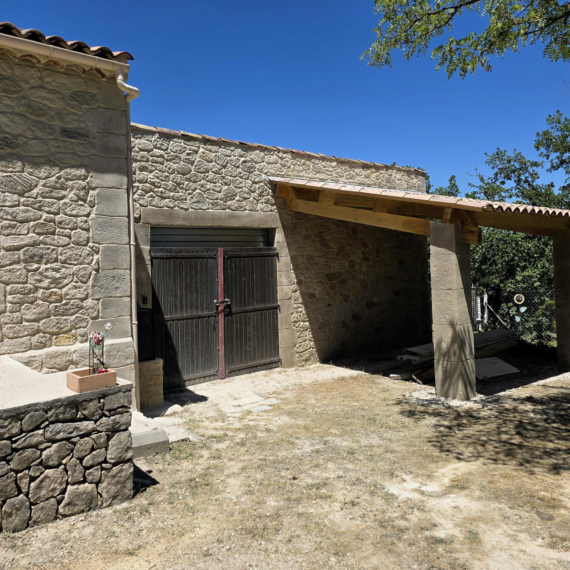 Vue sur garage