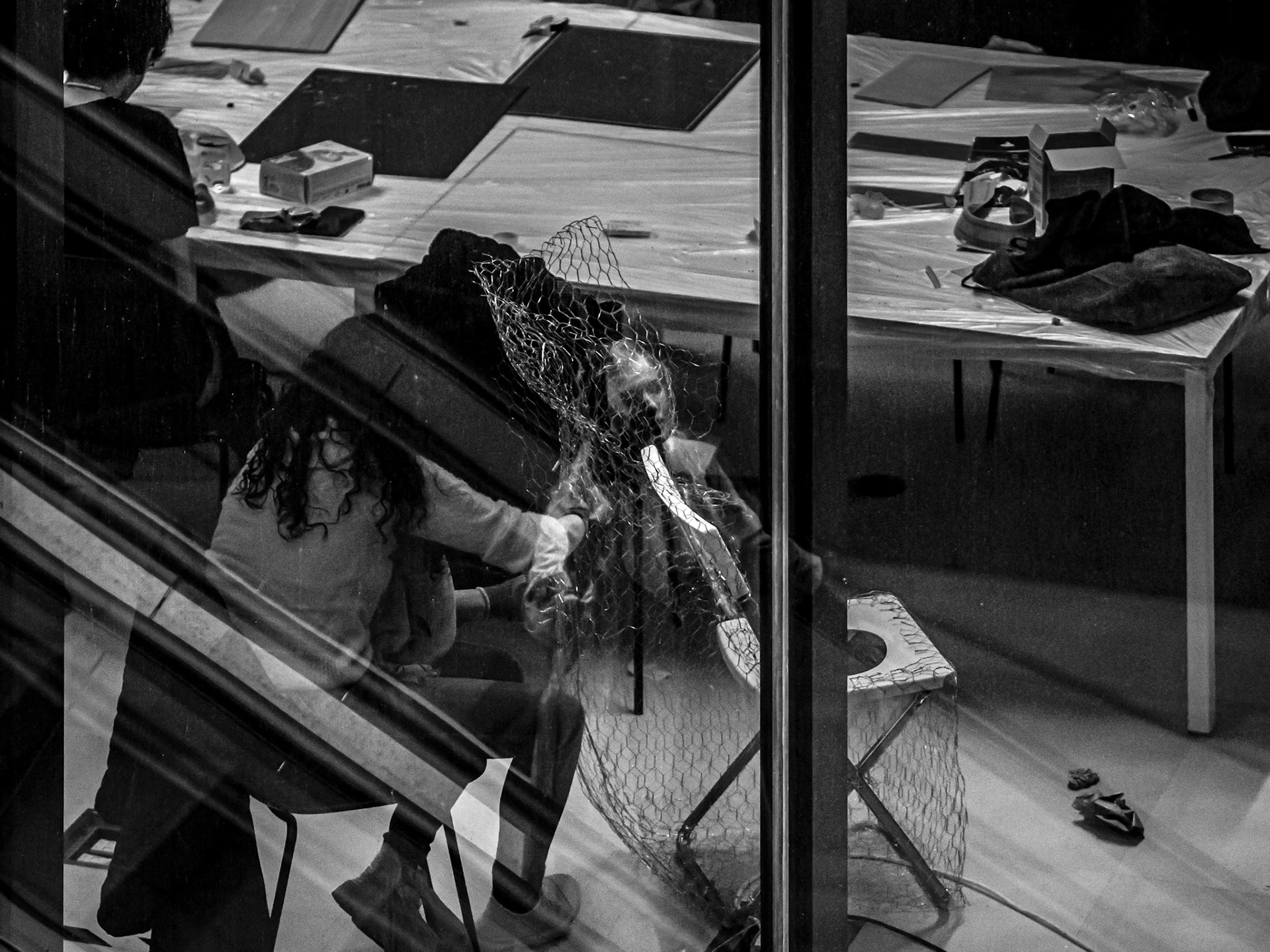 Caught in a liminal space, the subject floats between presence and absence. The reflection blurs the line between the seen and the unseen. Who are we when no one is looking?