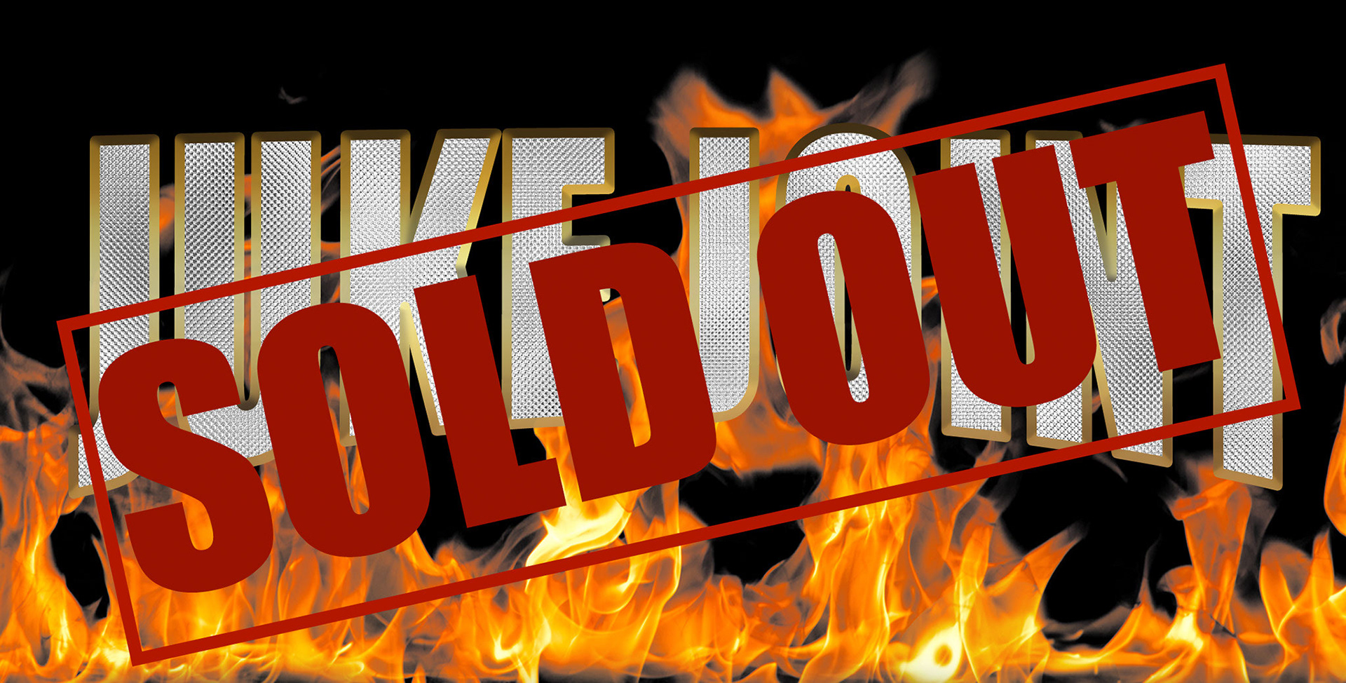 Flyer that I created saying that the party was sold out