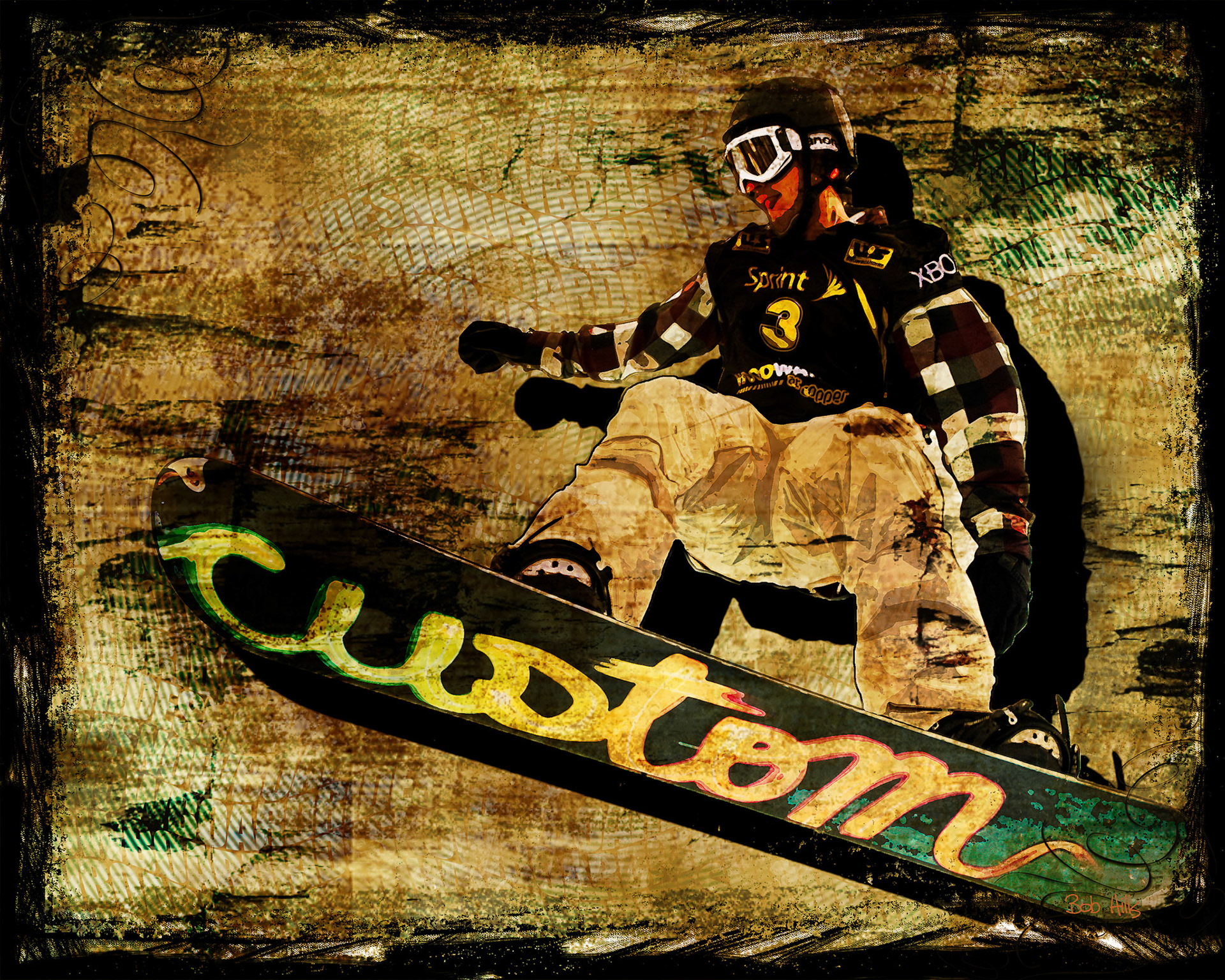 Snowboard Grunge IV