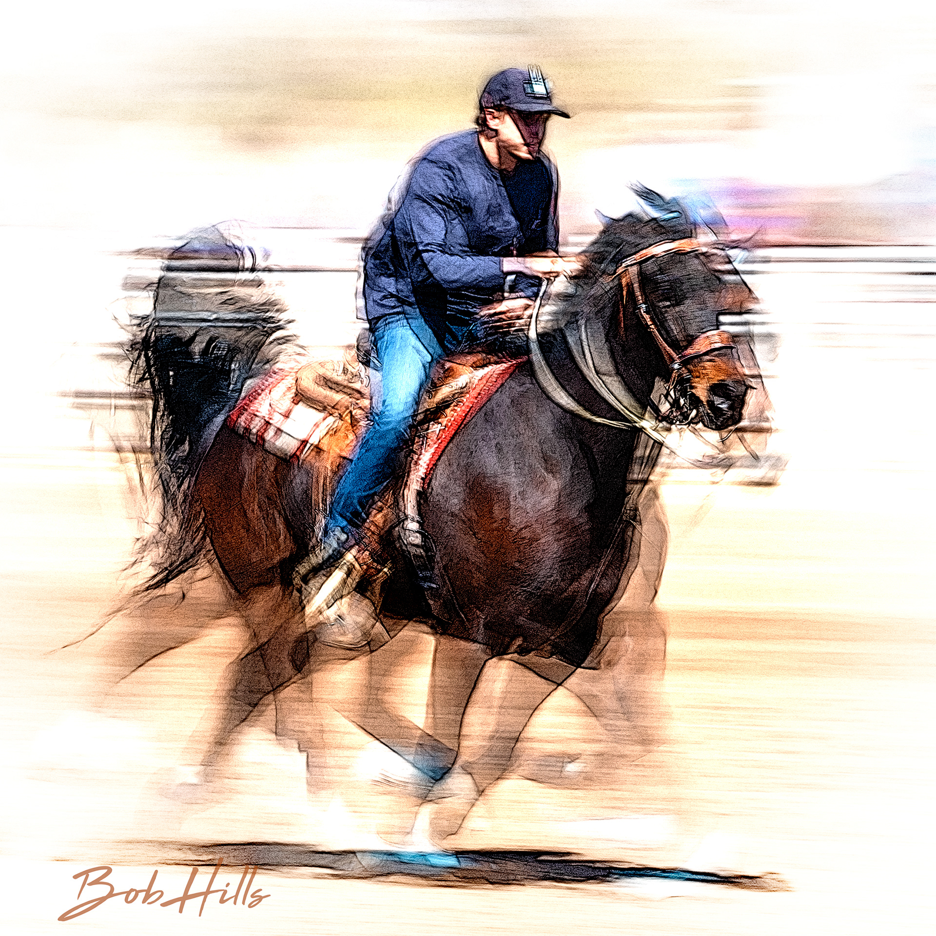 Barrel Racing Art - 19