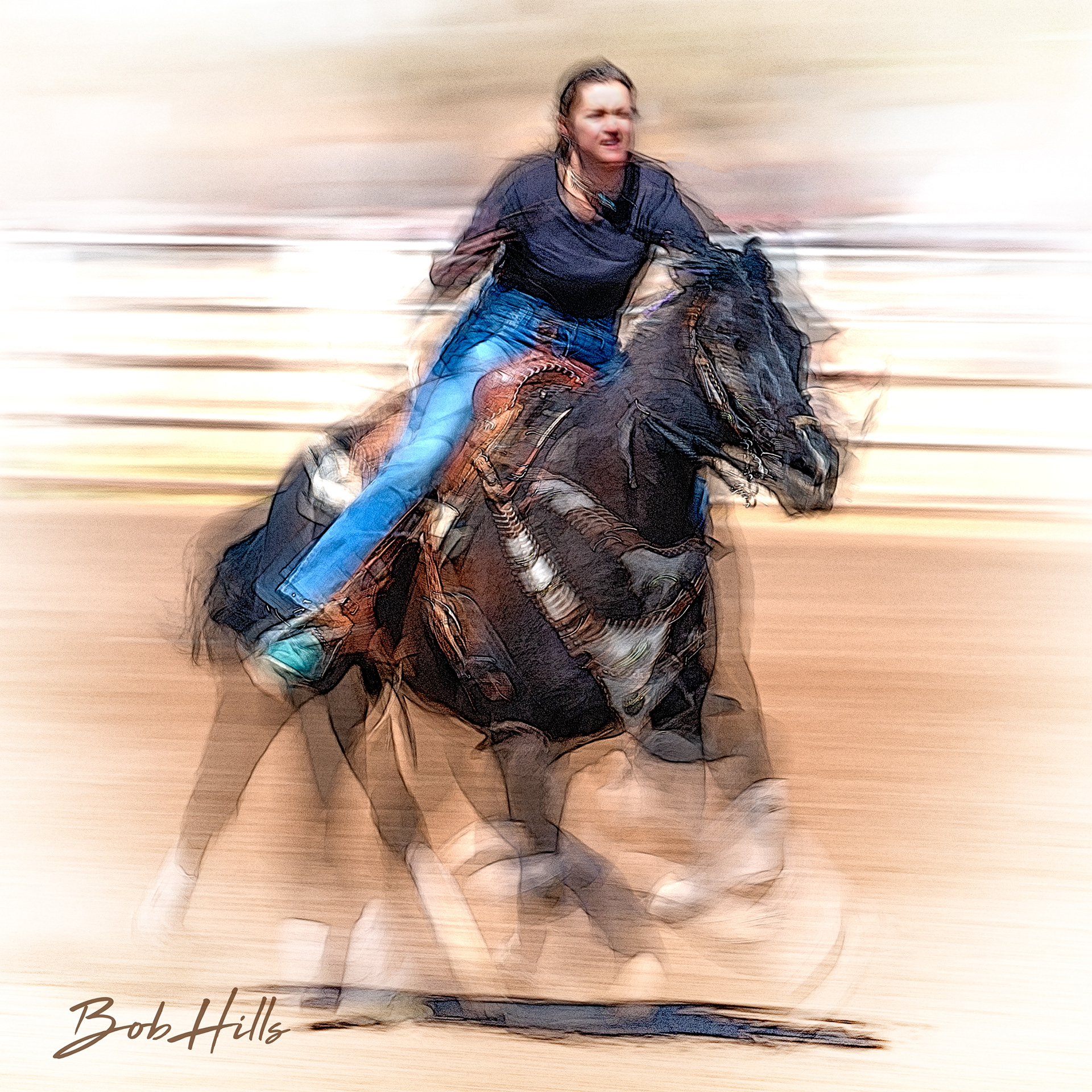 Barrel Racing Art - 23