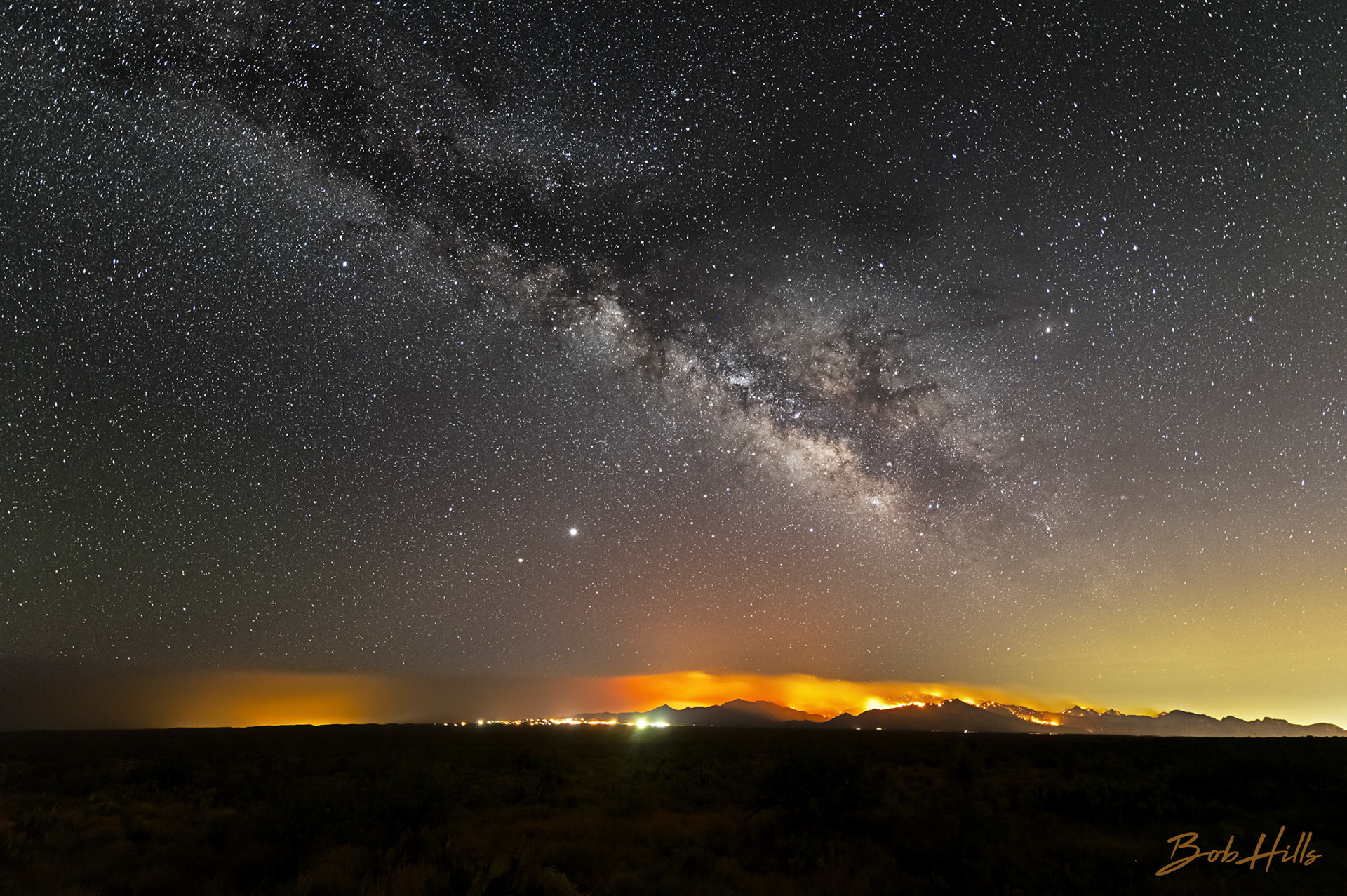 Milky Way and Big Horn From Willow Springs Road