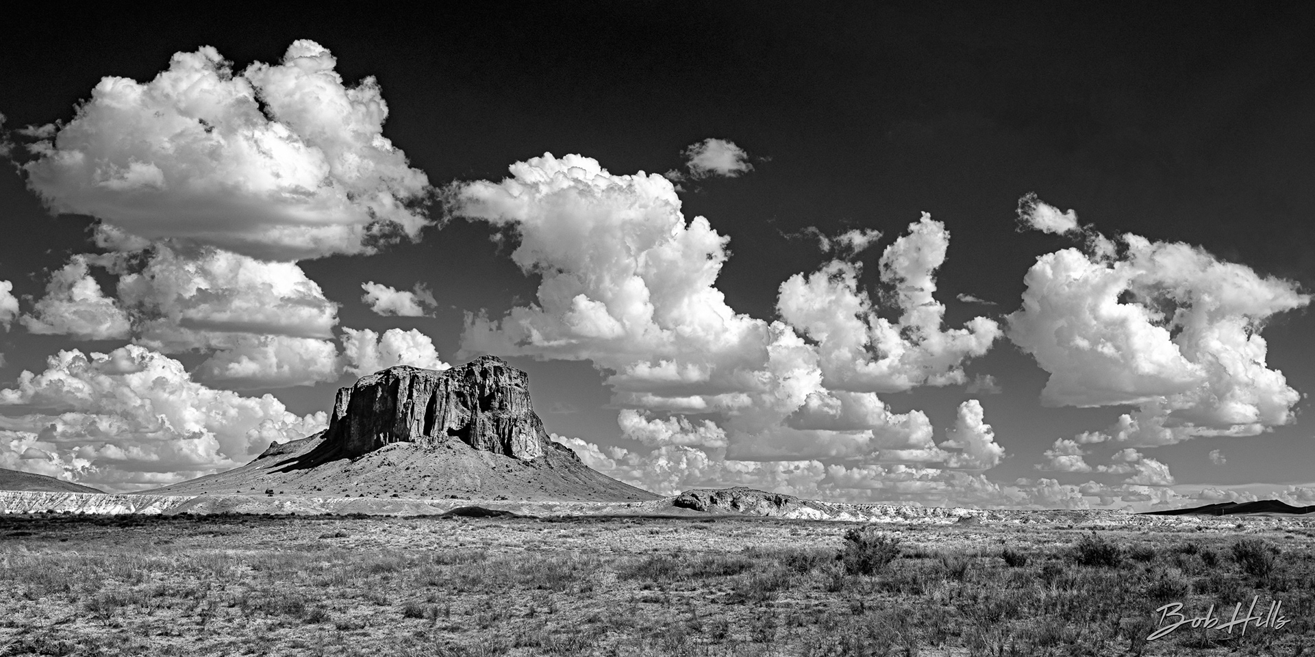 Chimney Butte and CLouds