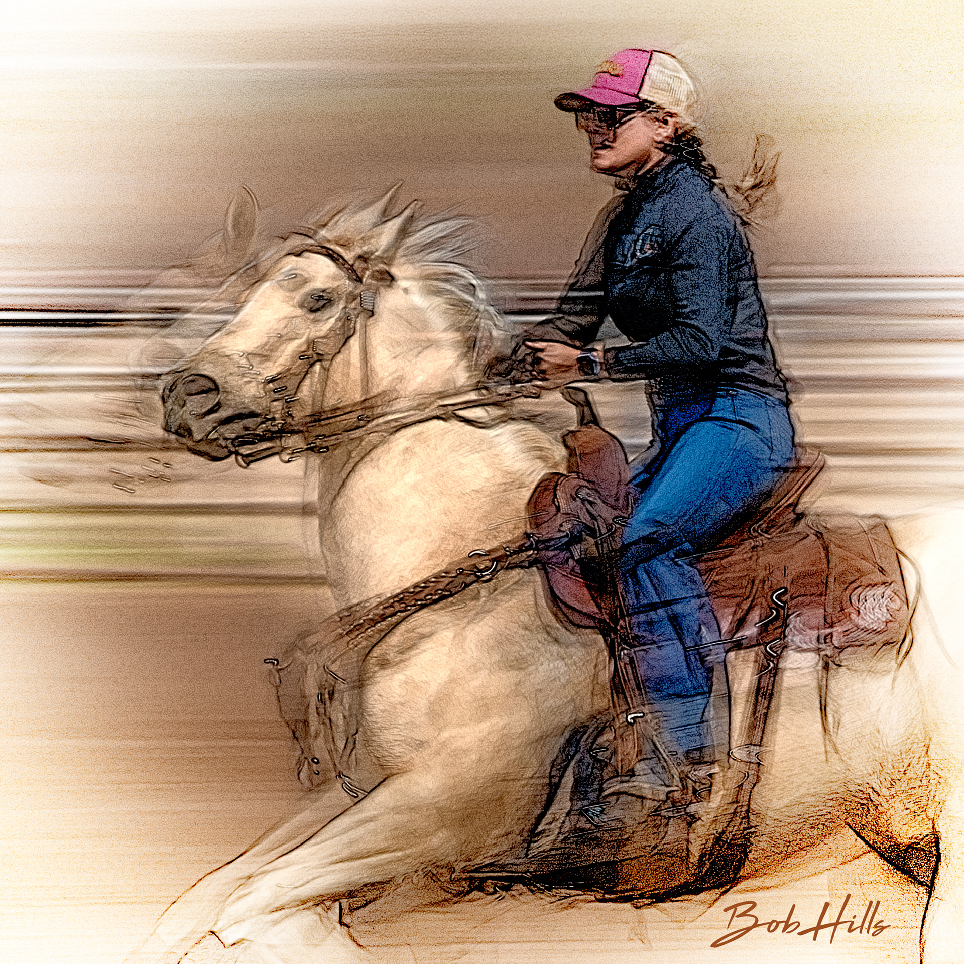Barrel Racing Art - 12