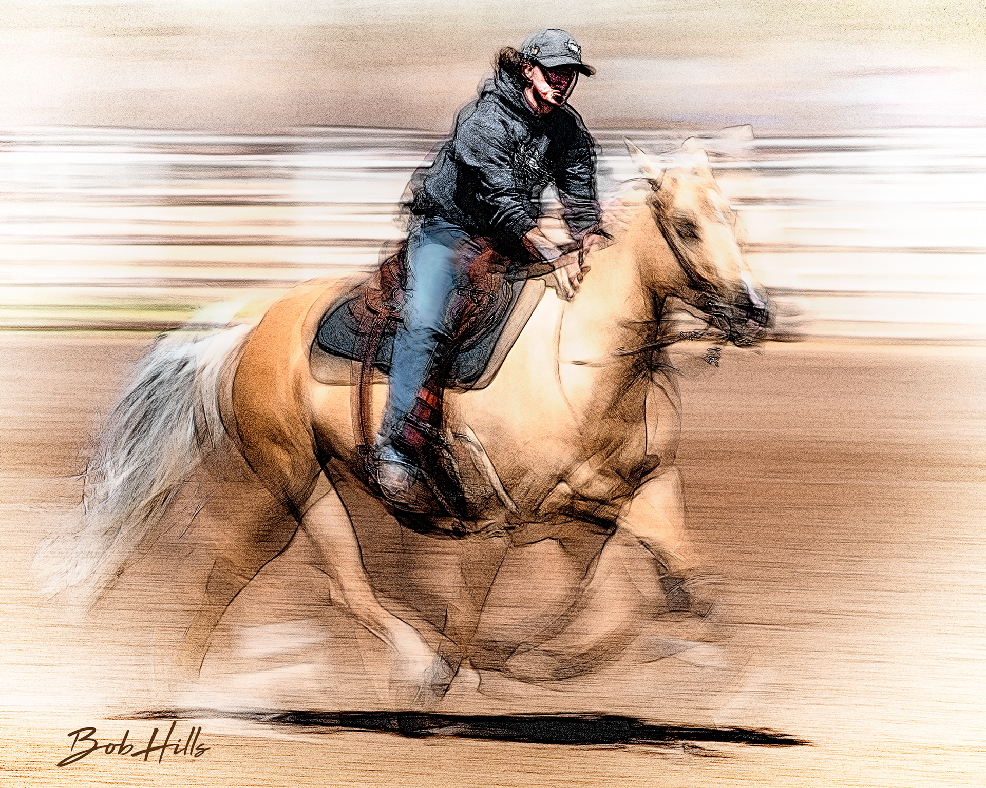 Barrel Racing Art - 20