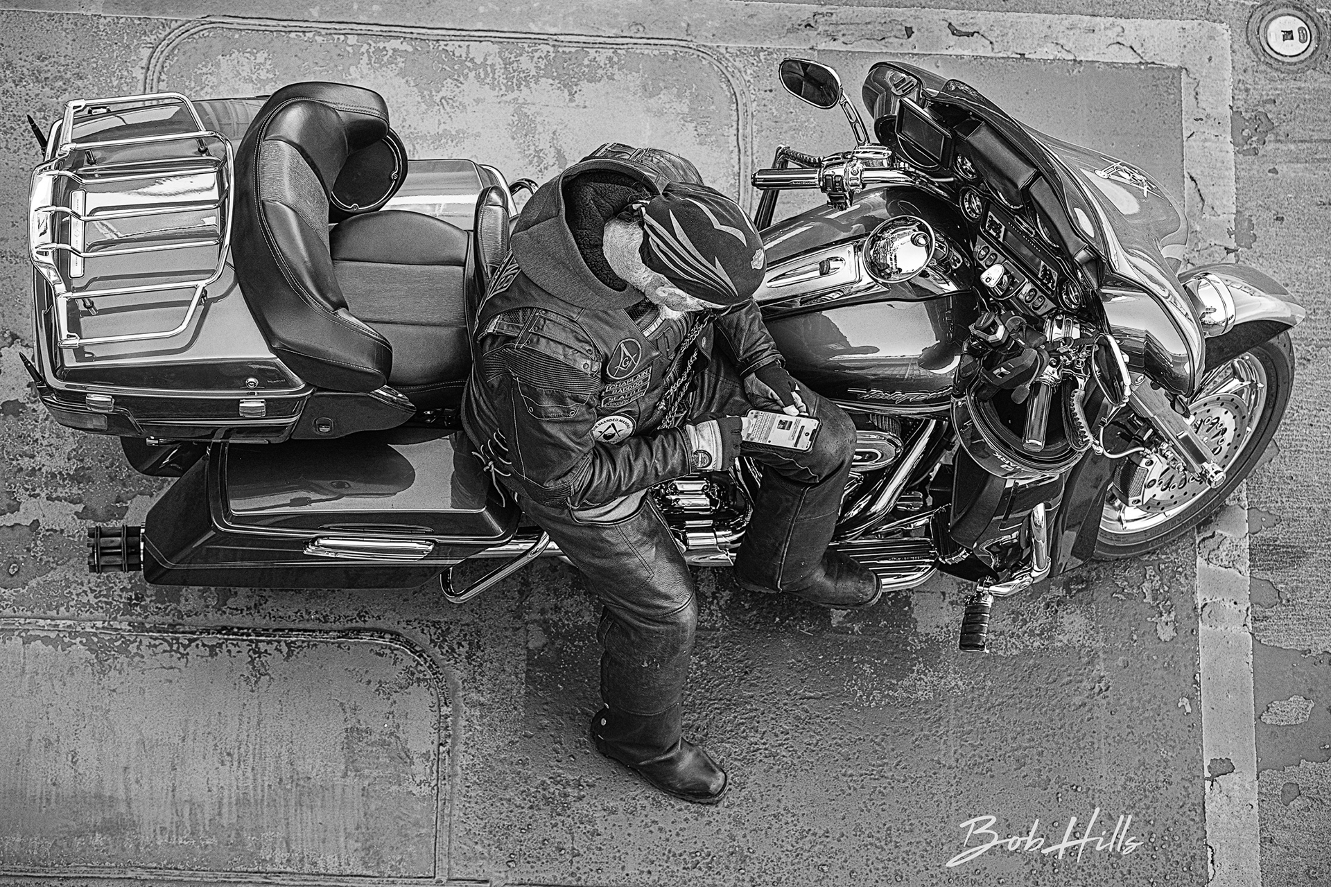 Chaplain Baddog on His Bike