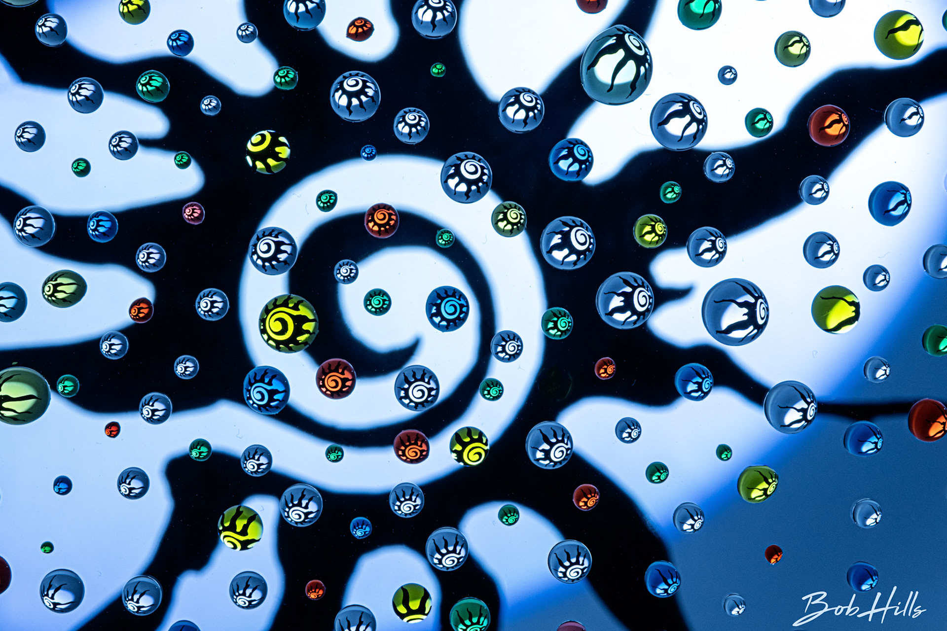 Colored Droplets 