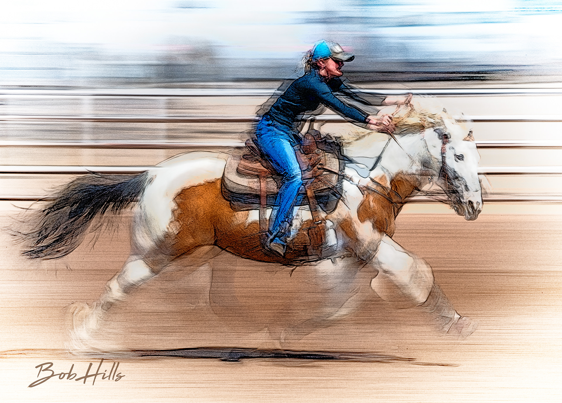Barrel Racing Art - 25