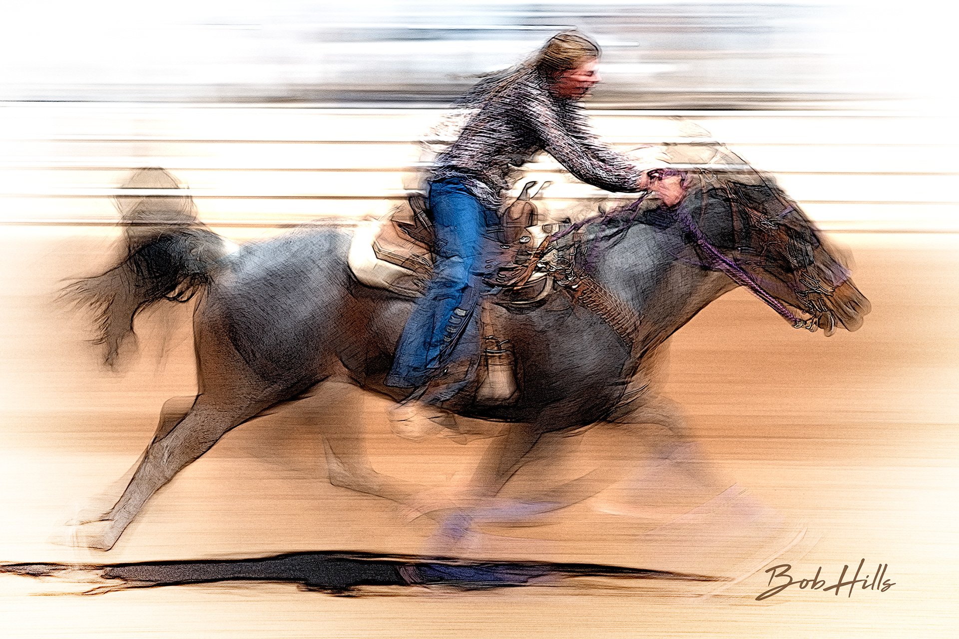 Barrel Racing Art - 30