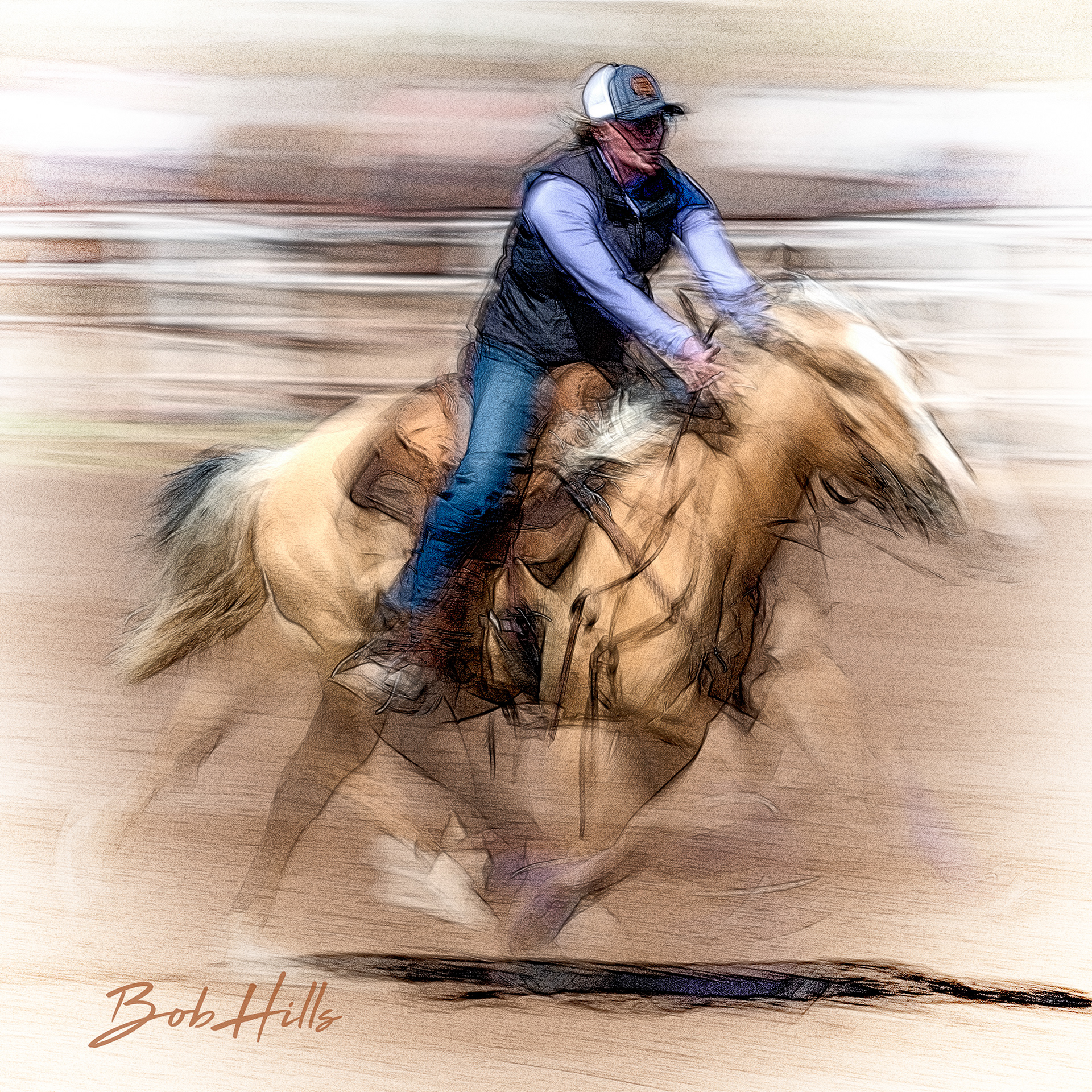 Barrel Racing Art - 39