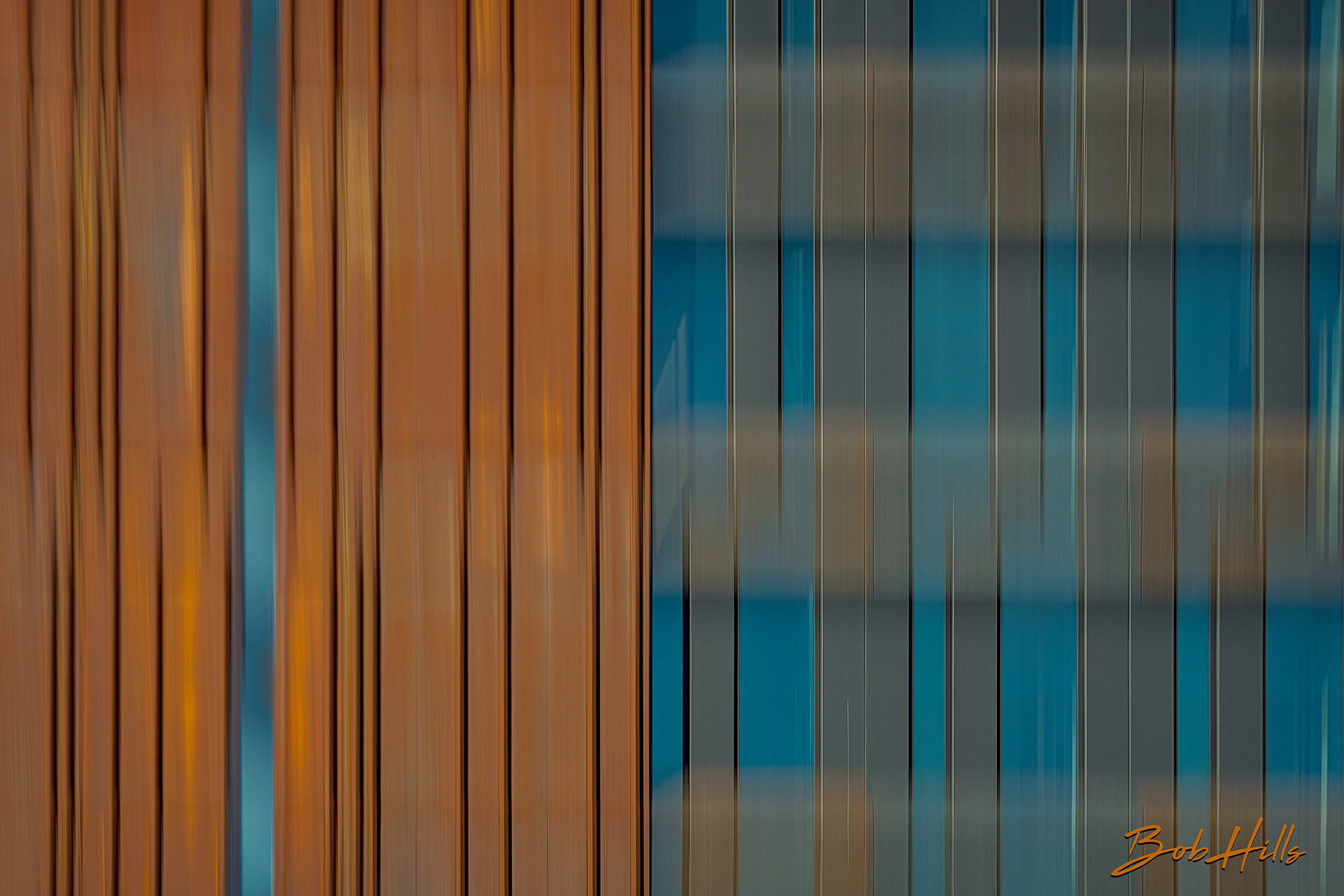 Building: Rusted Metal & Glass