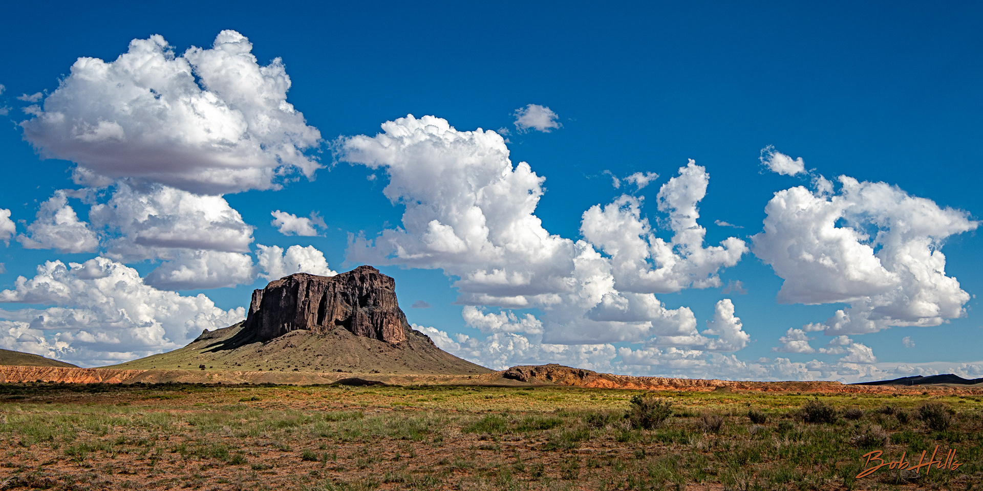 Chimney Butte and Clouds