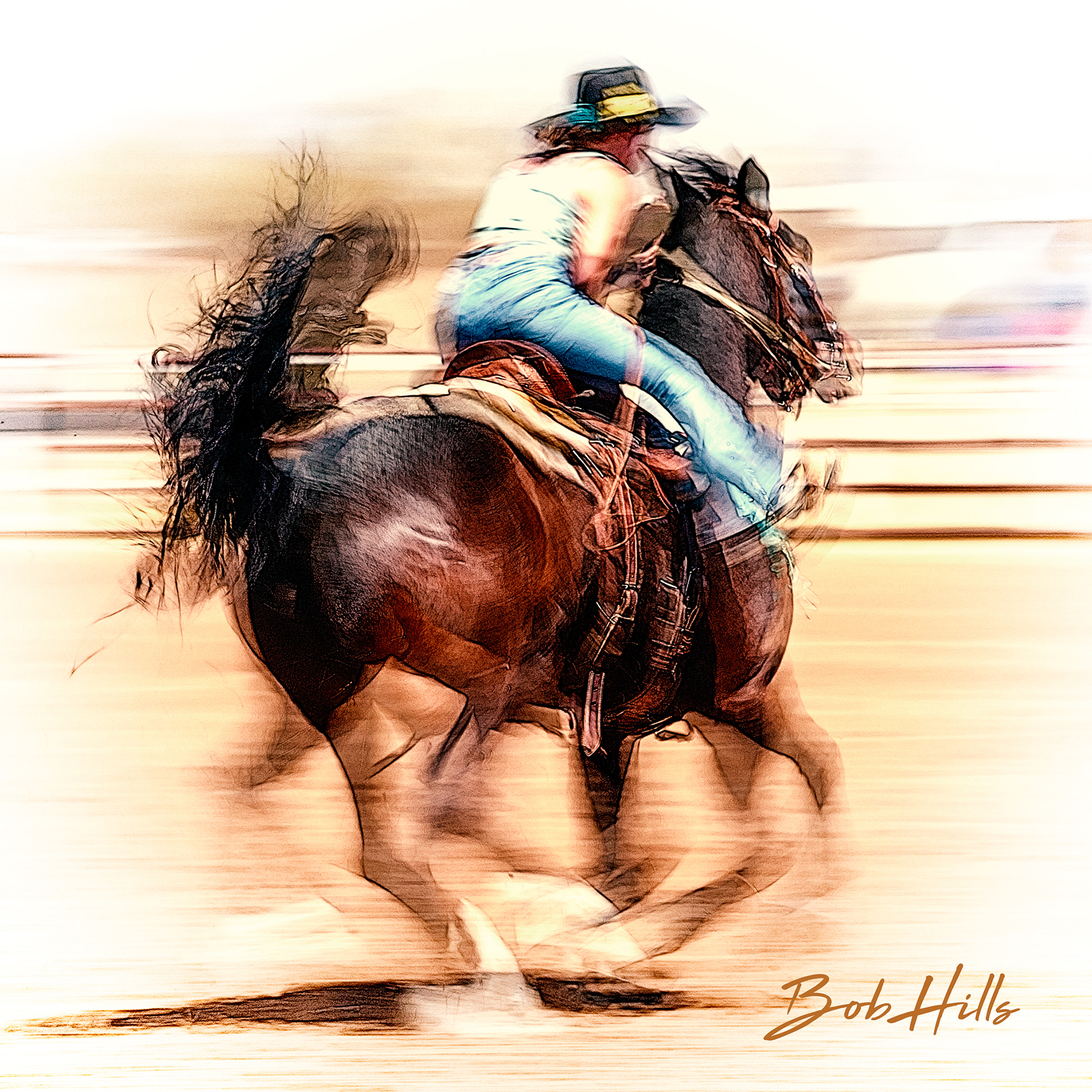 Barrel Racing Art - 43