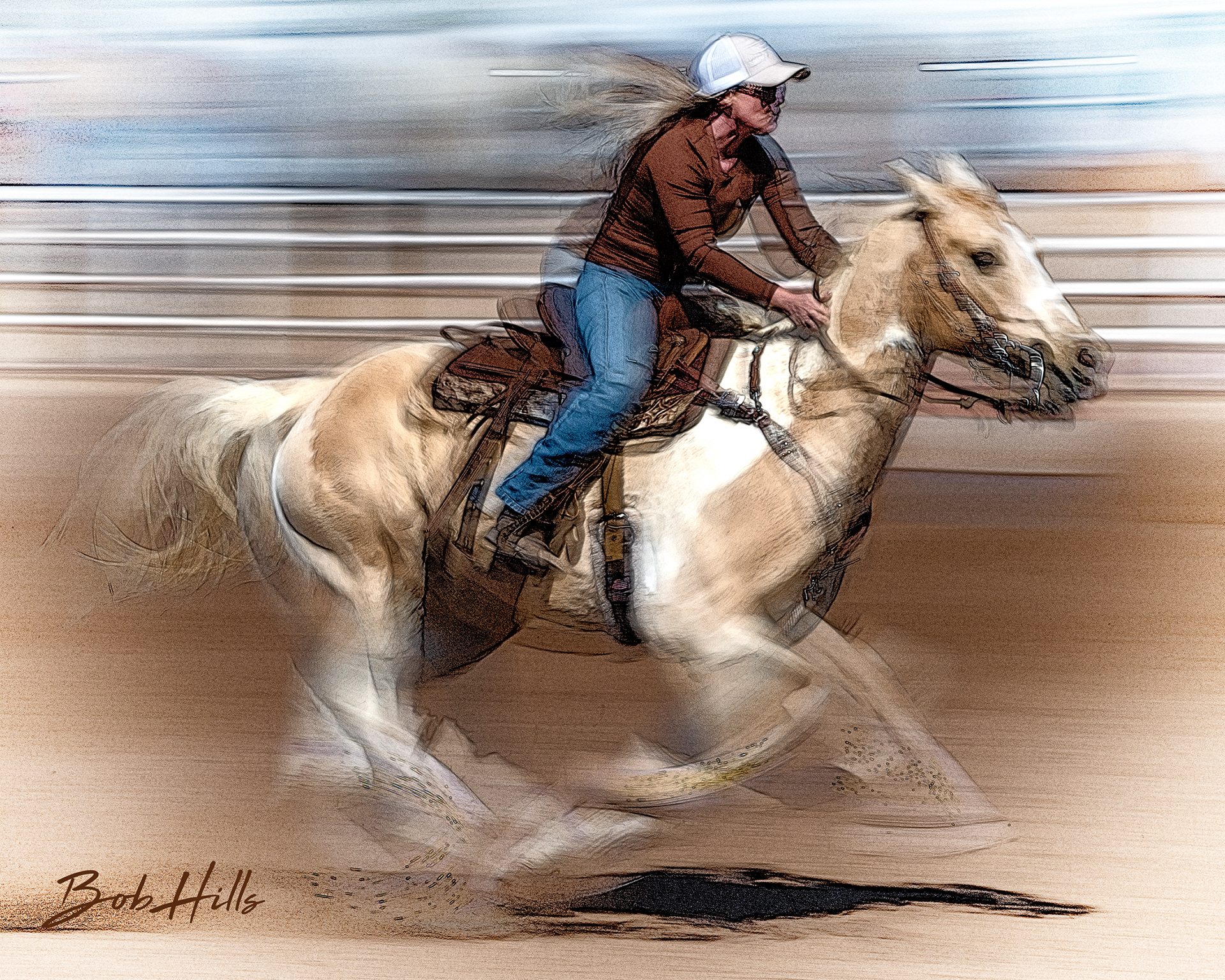 Barrel Racing Art - 37