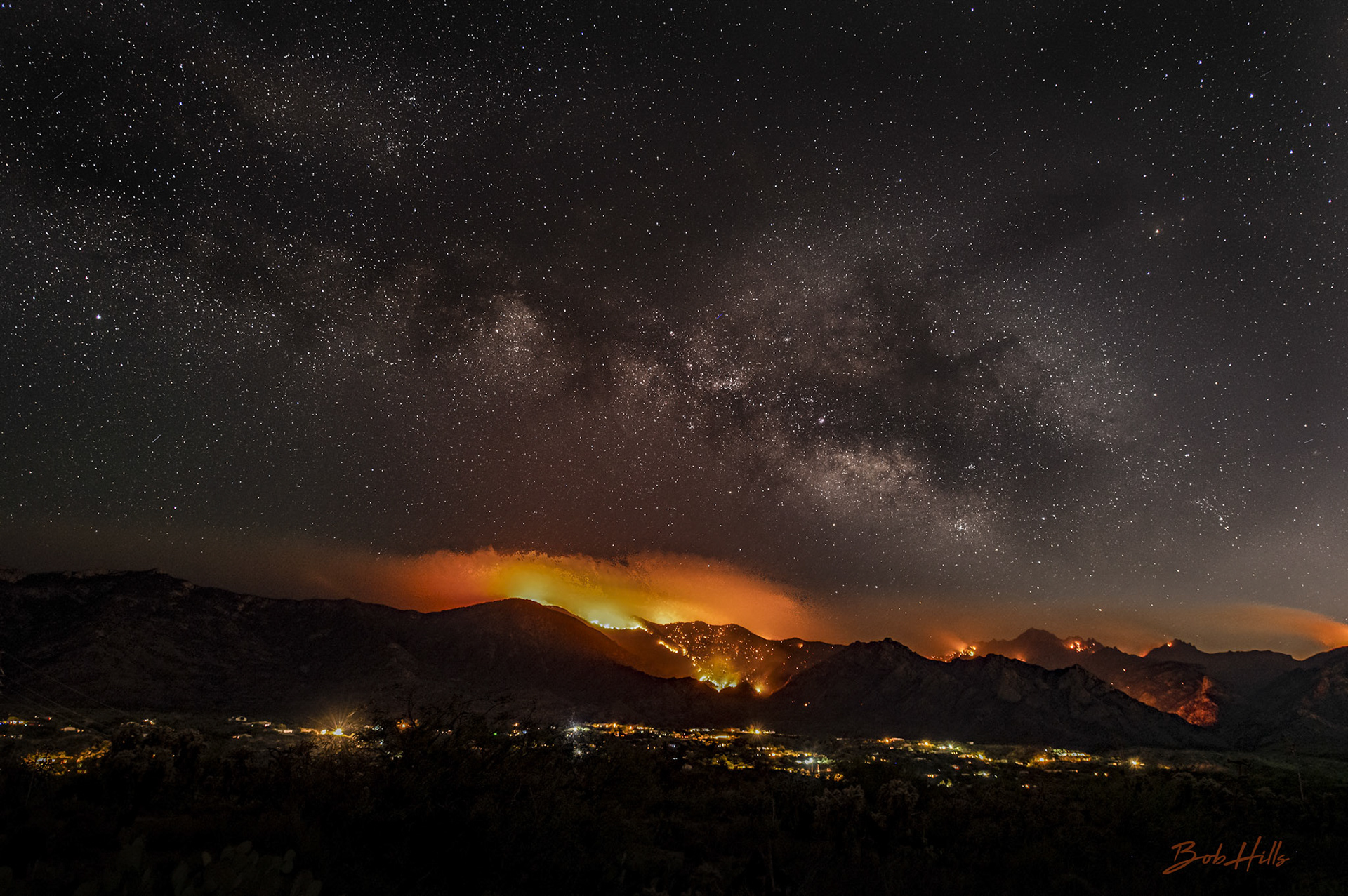 Big Horn With Milky Way No 2