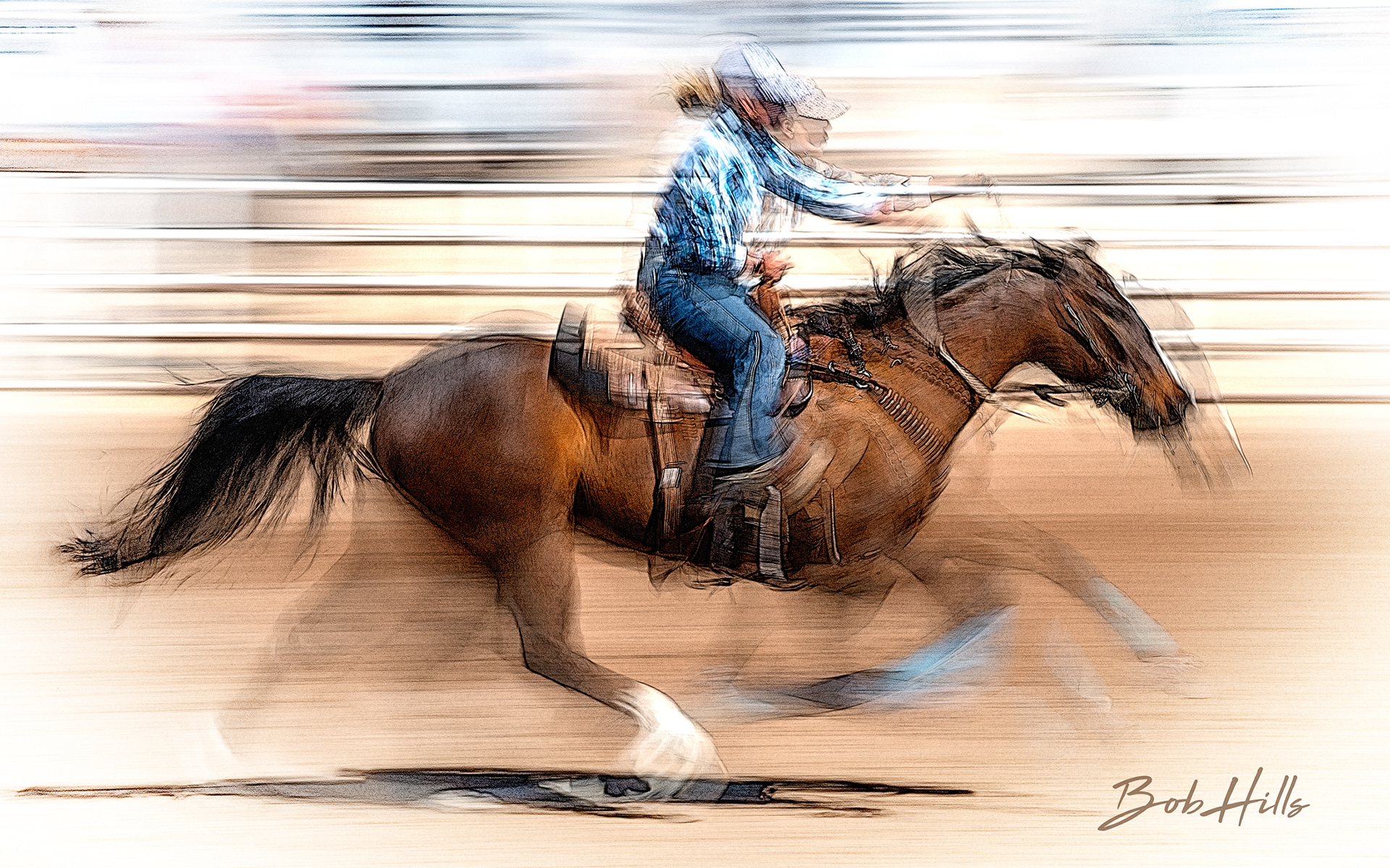 Barrel Racing Art - 26