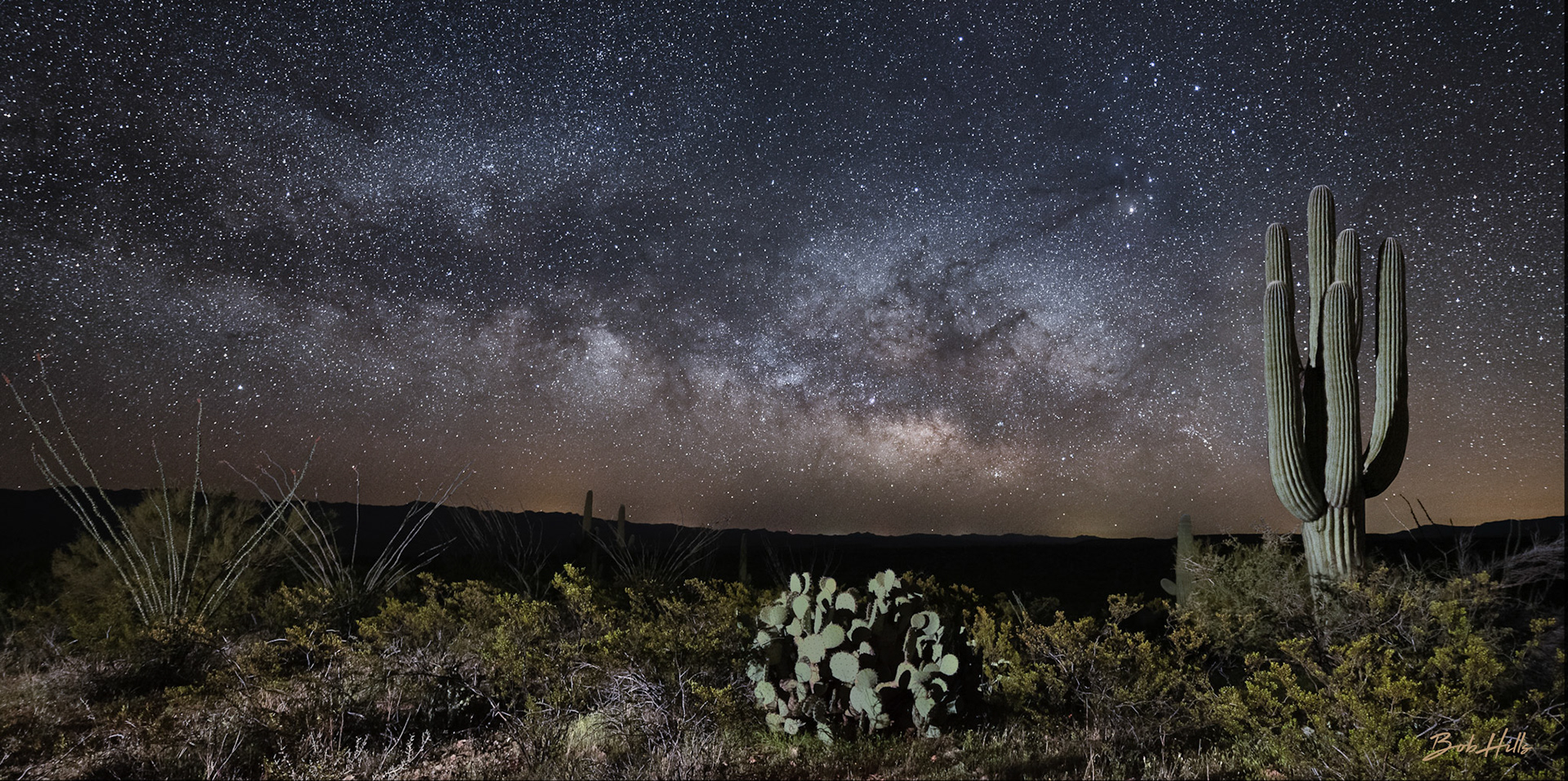 Milky Way Rising Near San Manuel