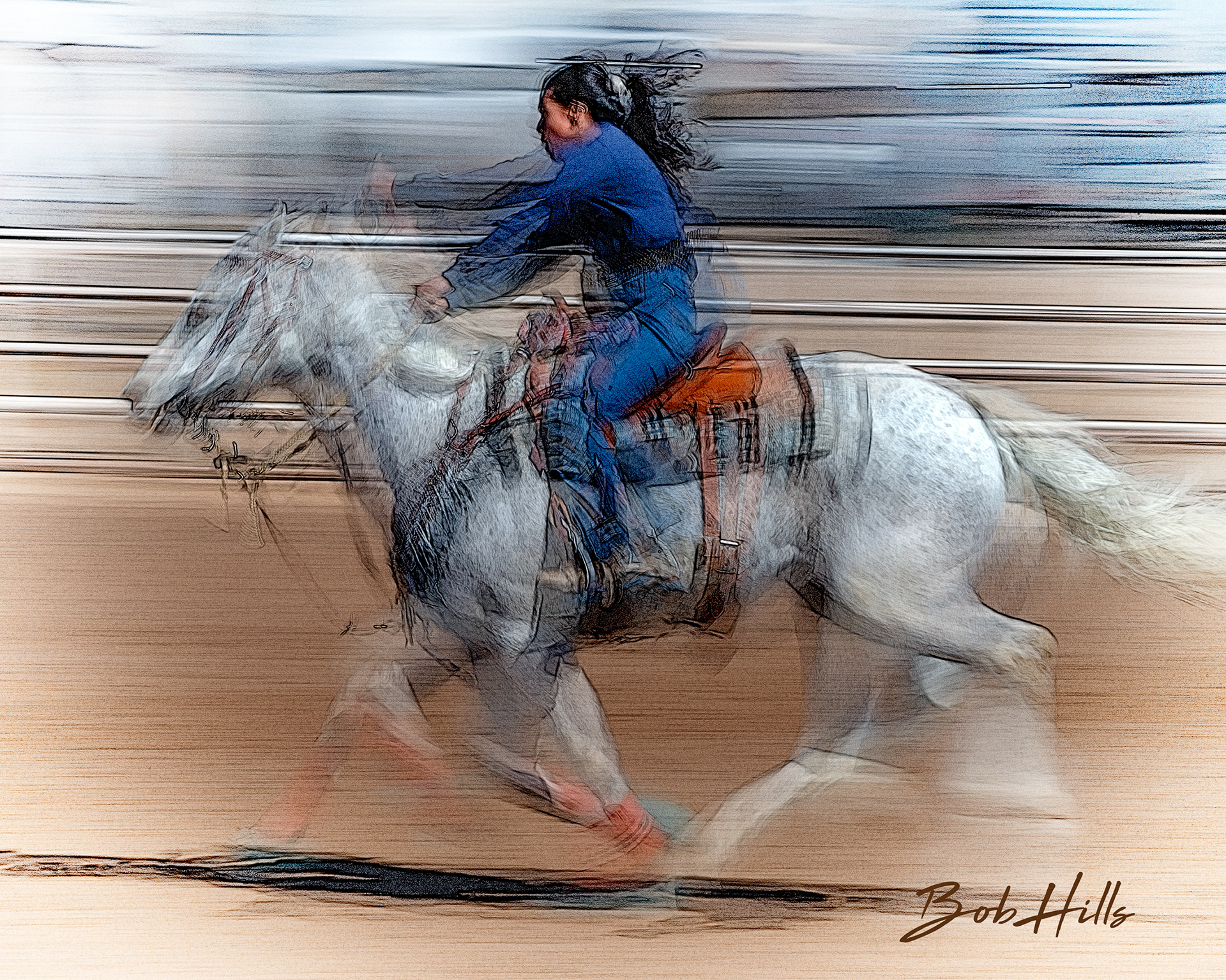 Barrel Racing Art - 24