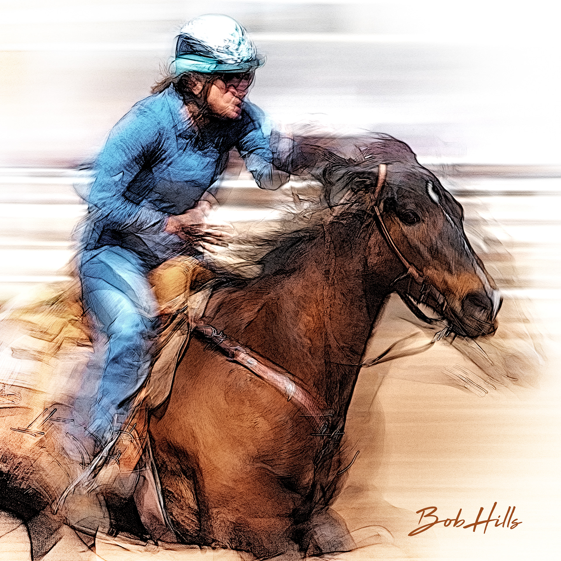 Barrel Racing Art - 18
